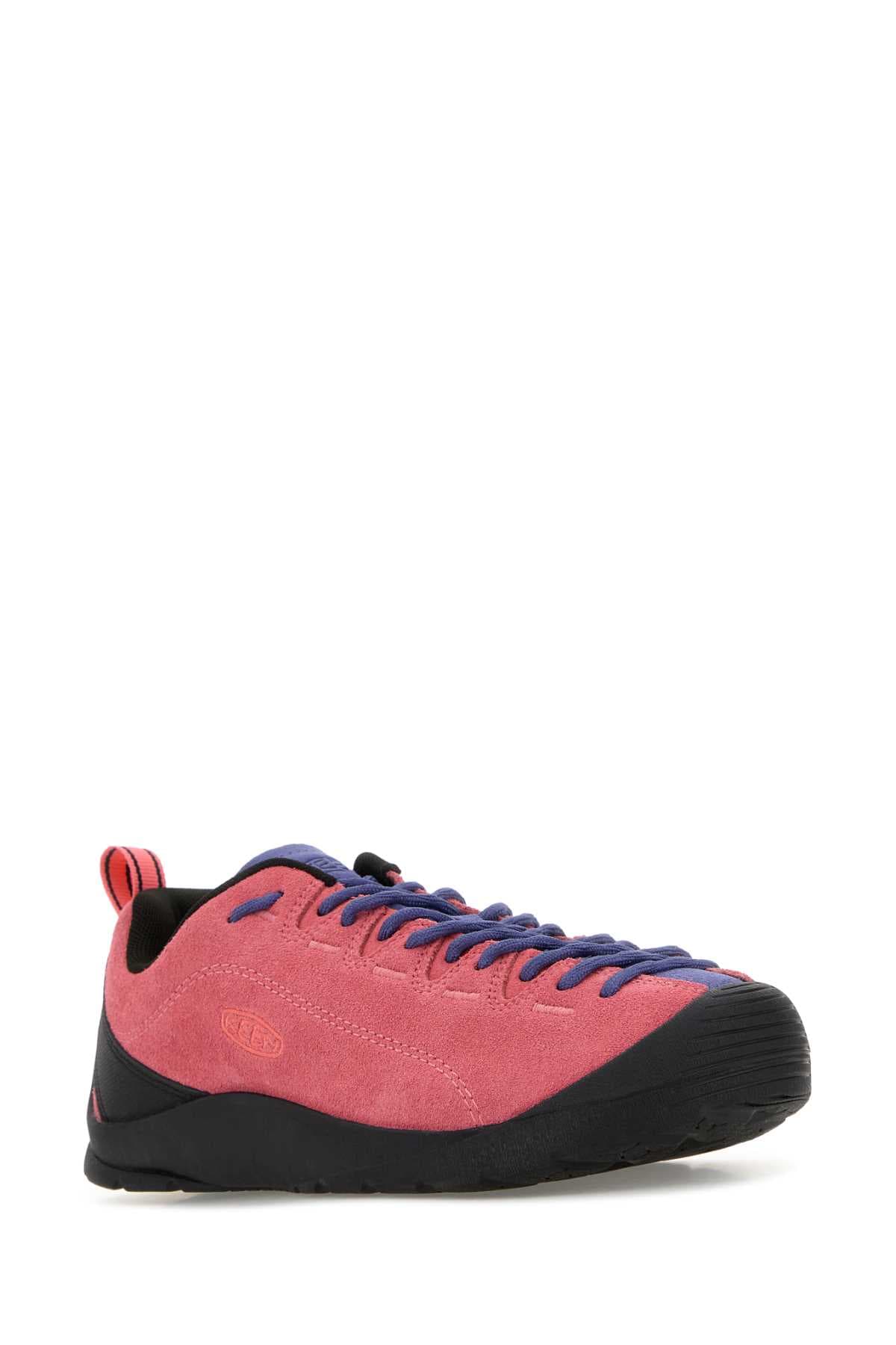 Pink suede Jasper sneakers - мініатюра 2