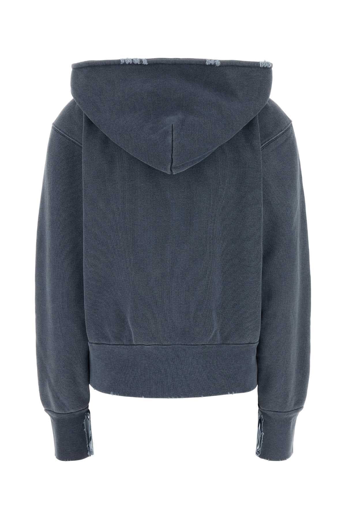 Air force blue cotton sweatshirt - мініатюра 2