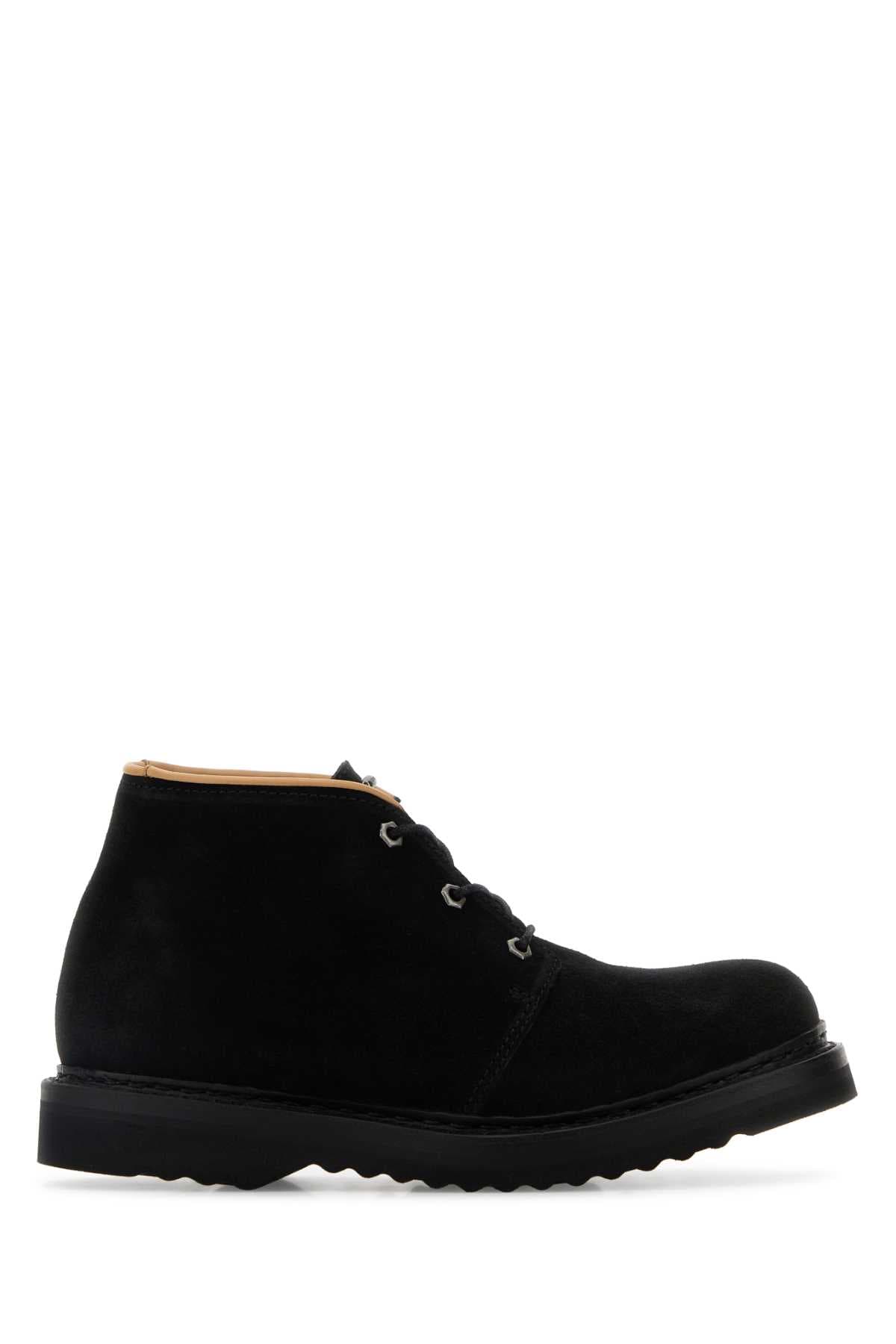 Black suede Chukka ankle boots