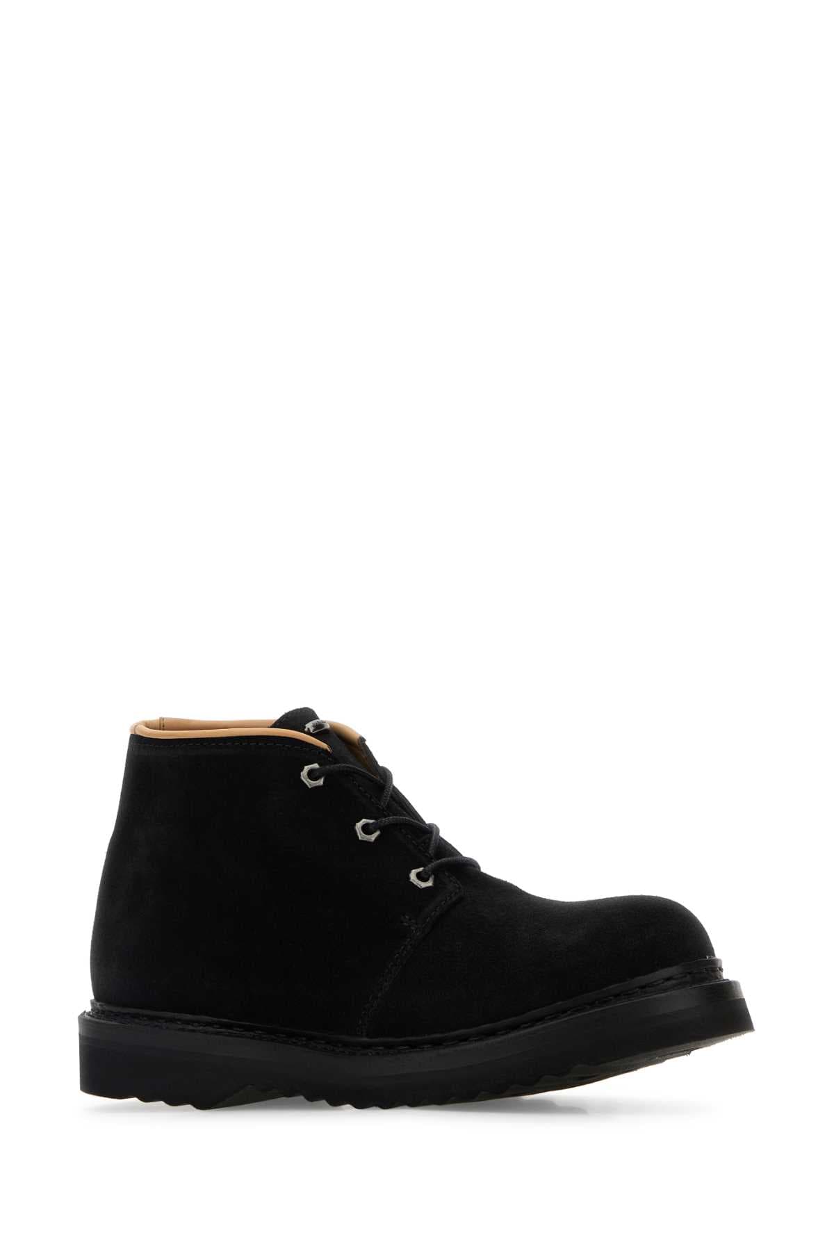 Black suede Chukka ankle boots - мініатюра 2