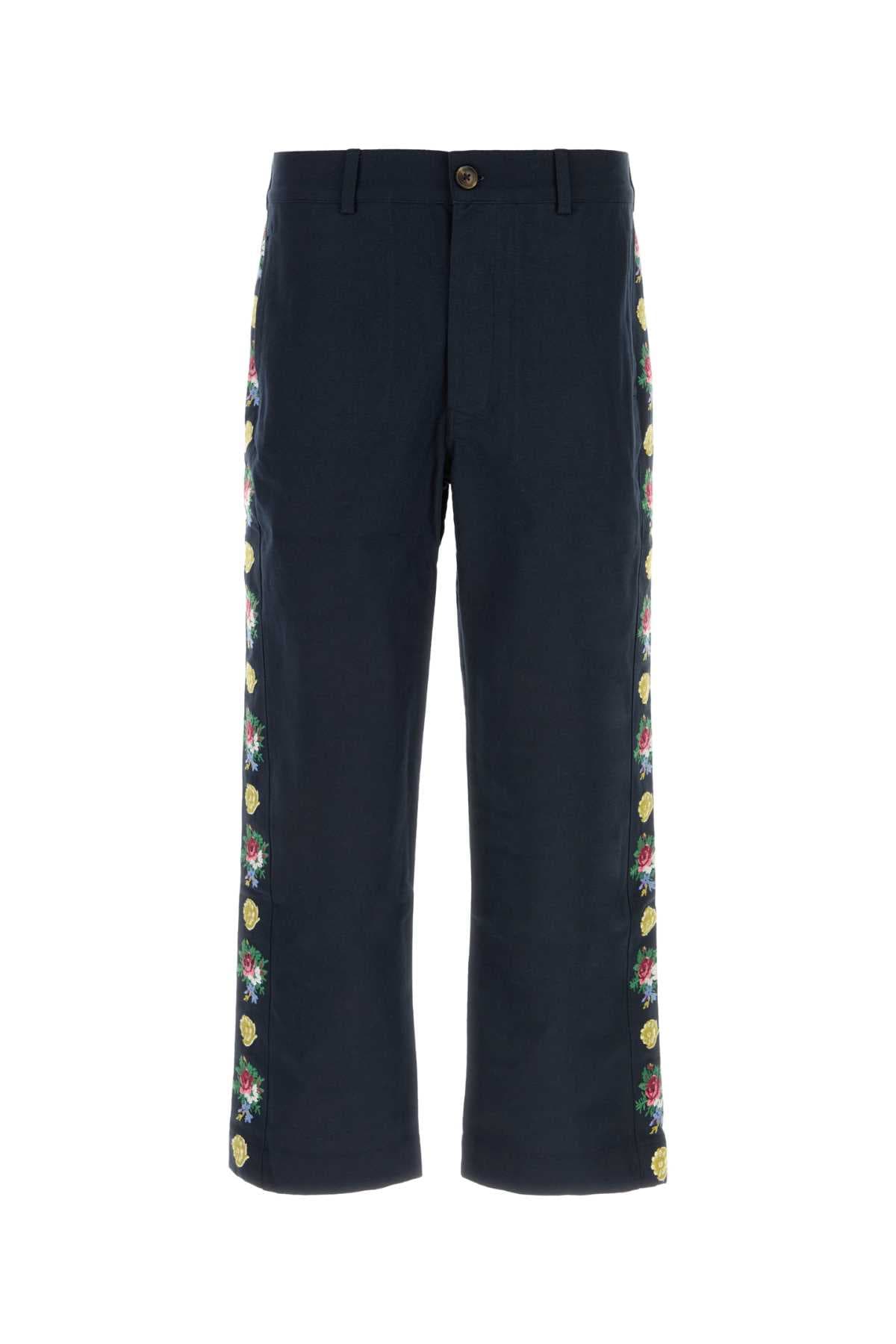 Navy blue cotton Pine pant