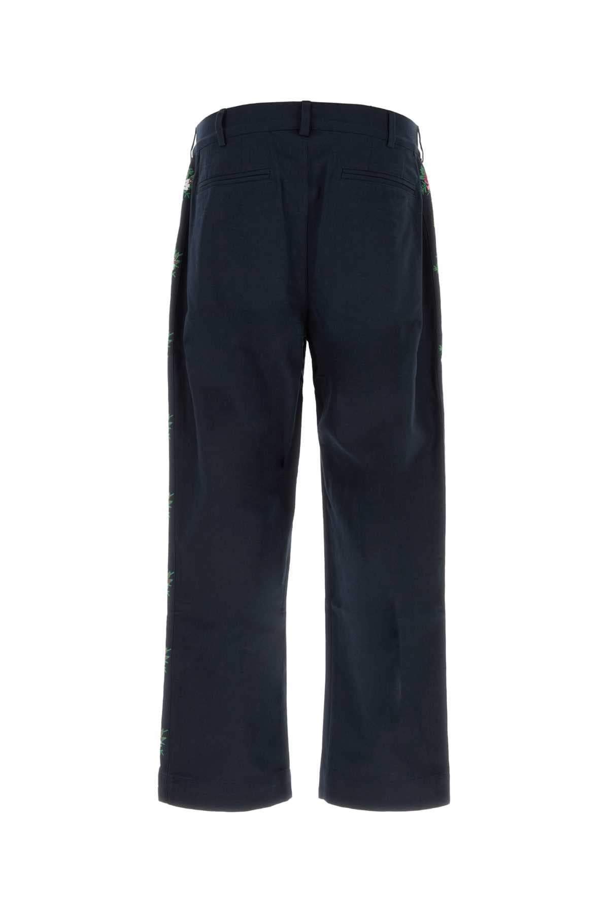 Navy blue cotton Pine pant - мініатюра 2