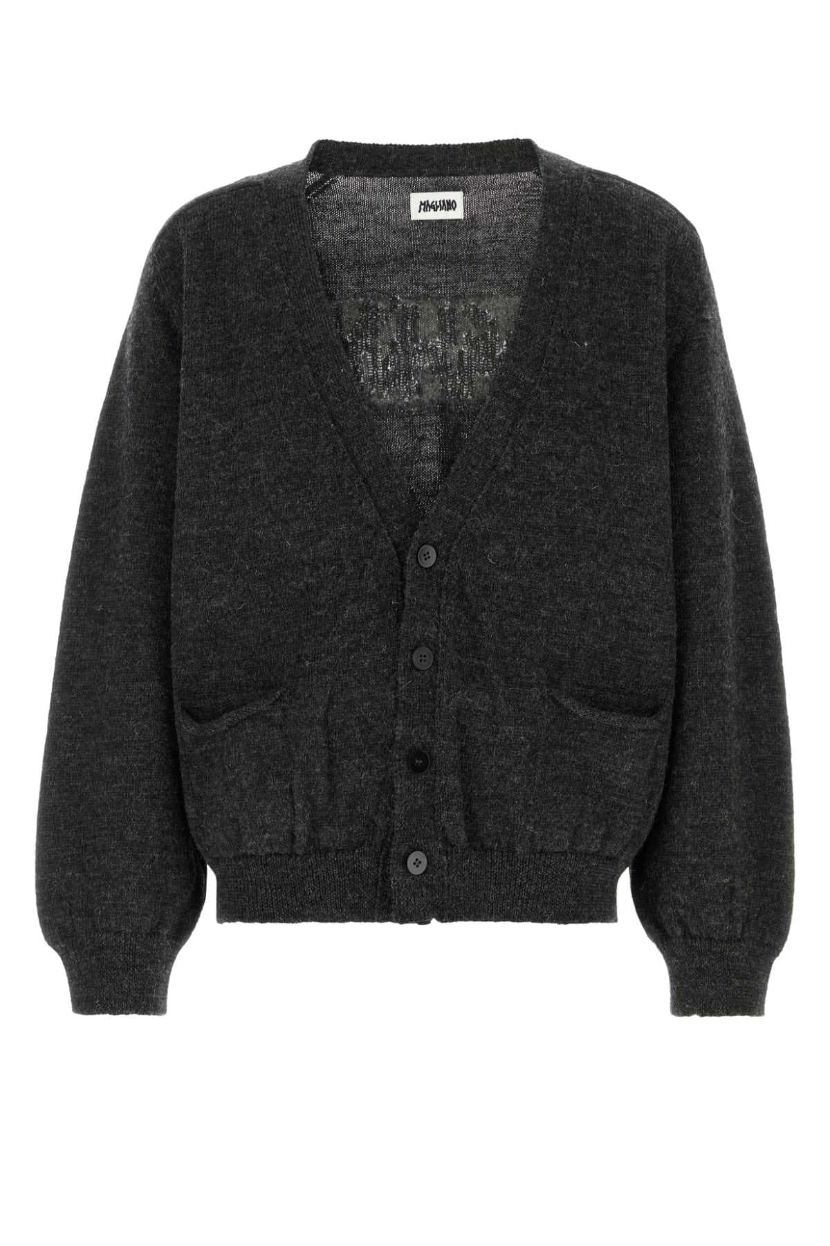 Slate wool cardigan
