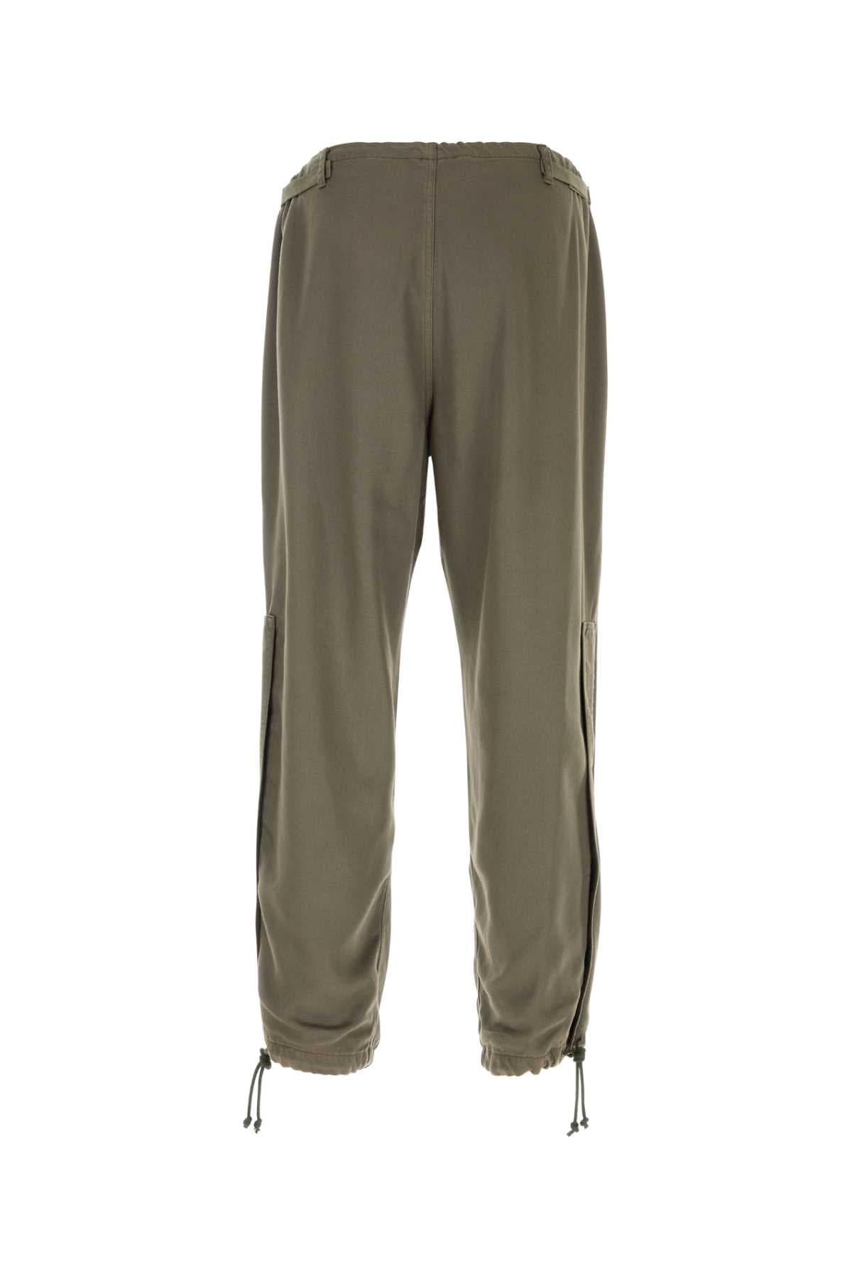 Army green lyocell cargo pant - мініатюра 2