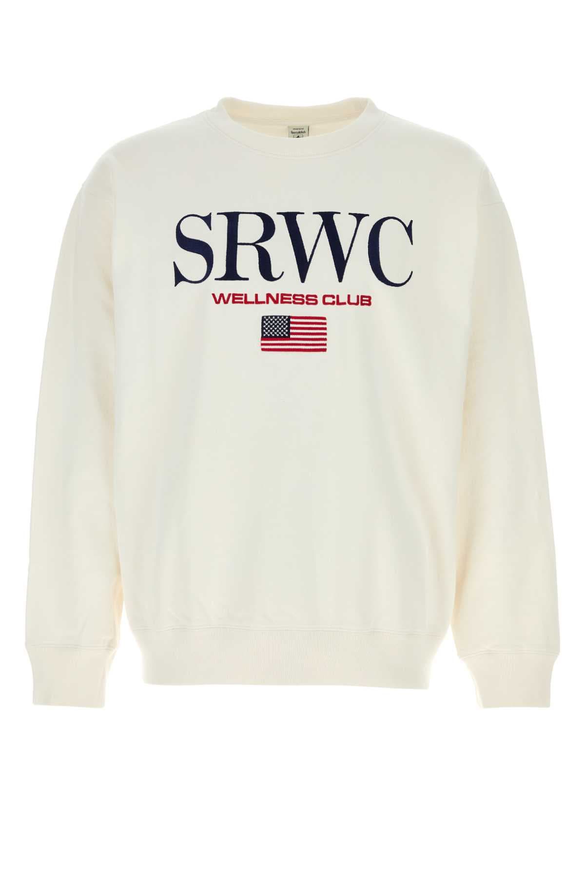 White cotton sweatshirt