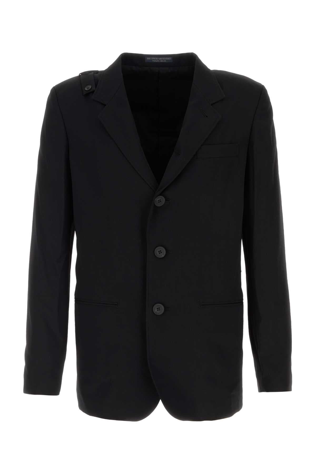 Black wool blazer