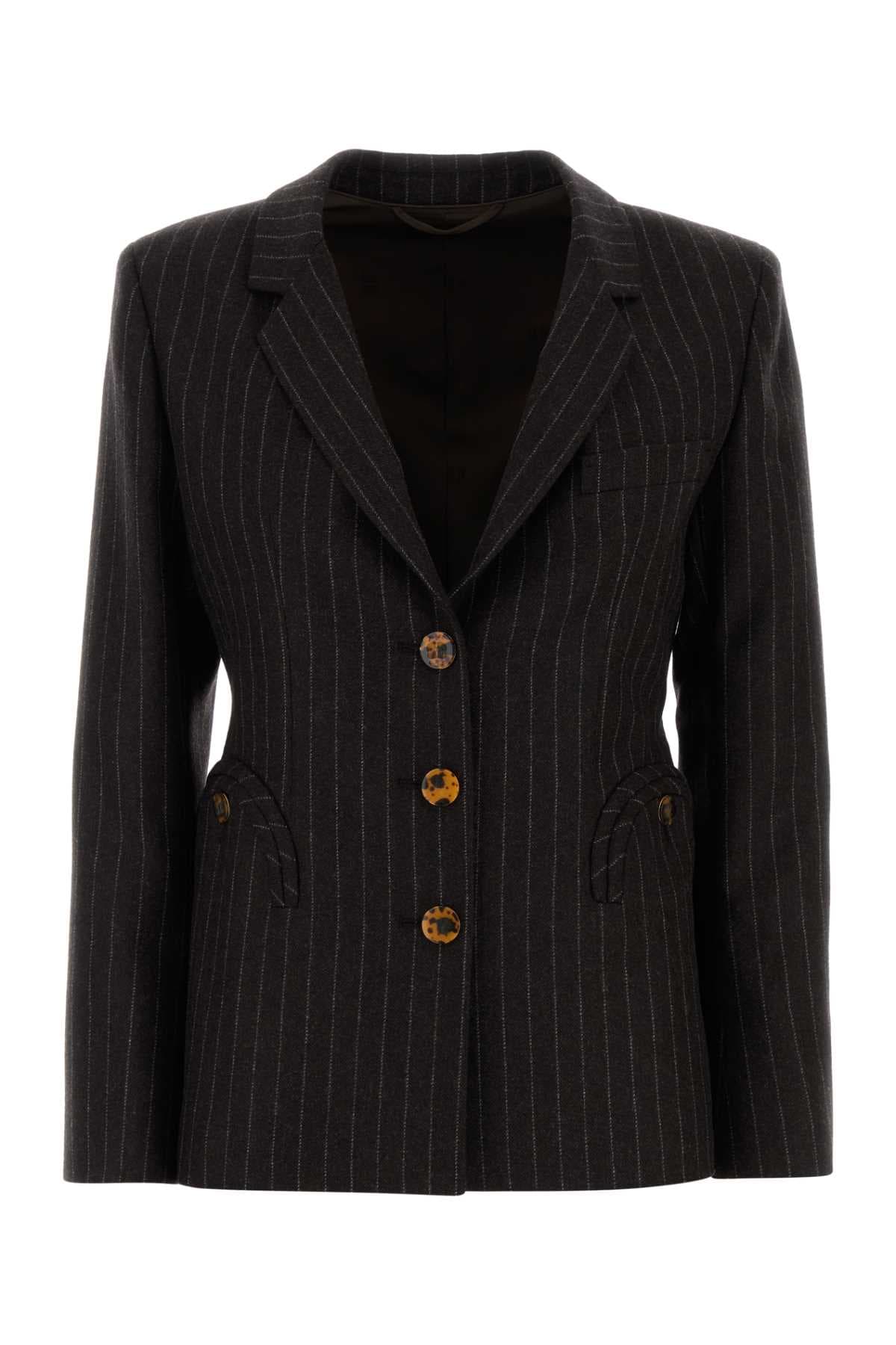 Embroidered wool blend Lady Muad Akira blazer