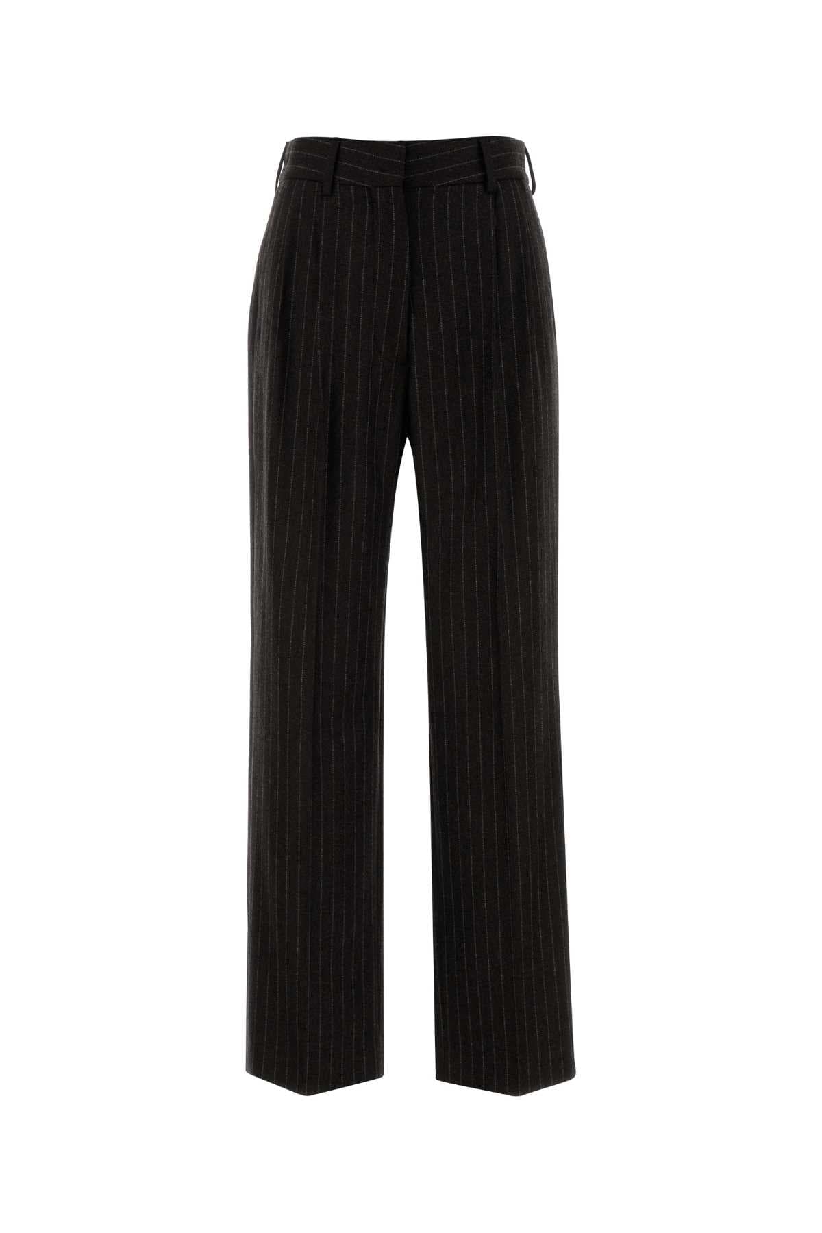 Embroidered wool blend Lady Maud Fox palazzo pant