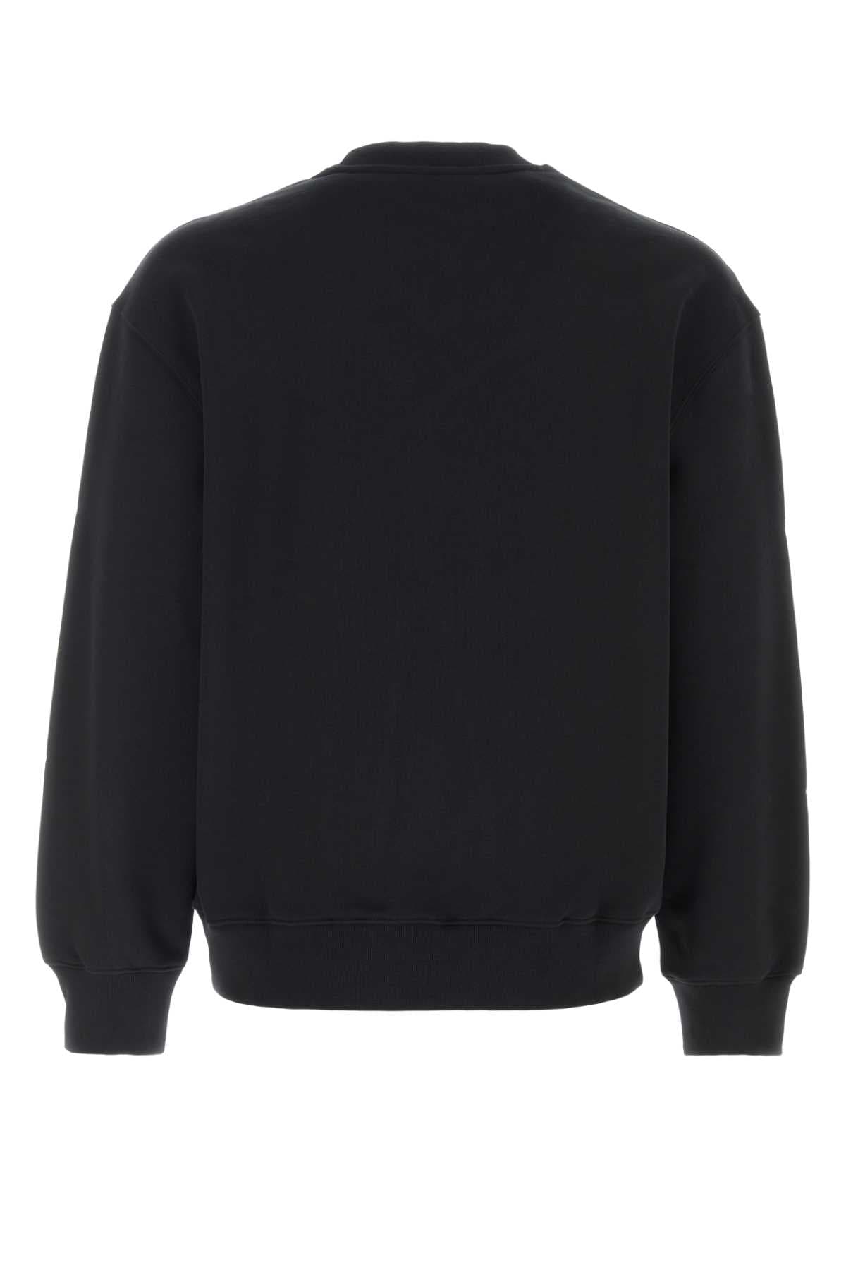 Black cotton sweatshirt - мініатюра 2