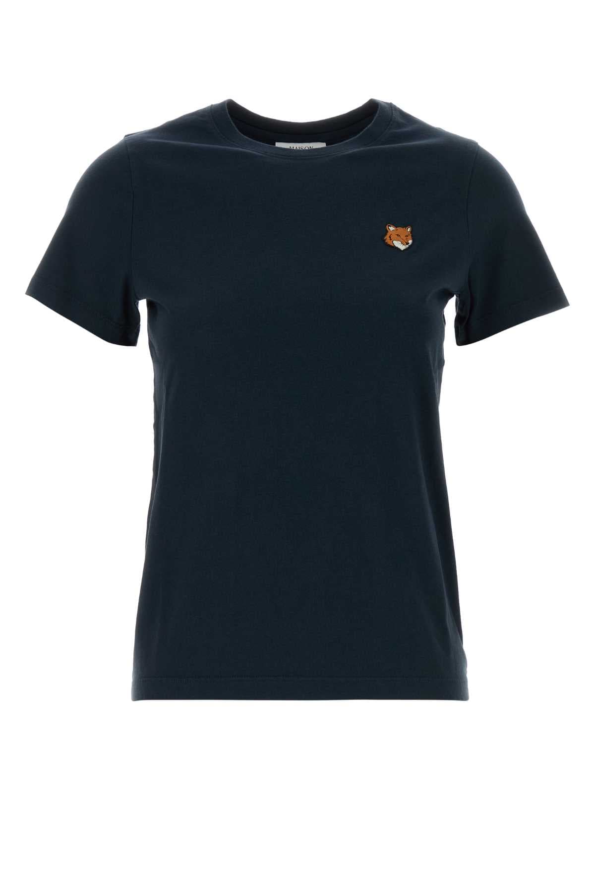 Navy blue cotton t-shirt