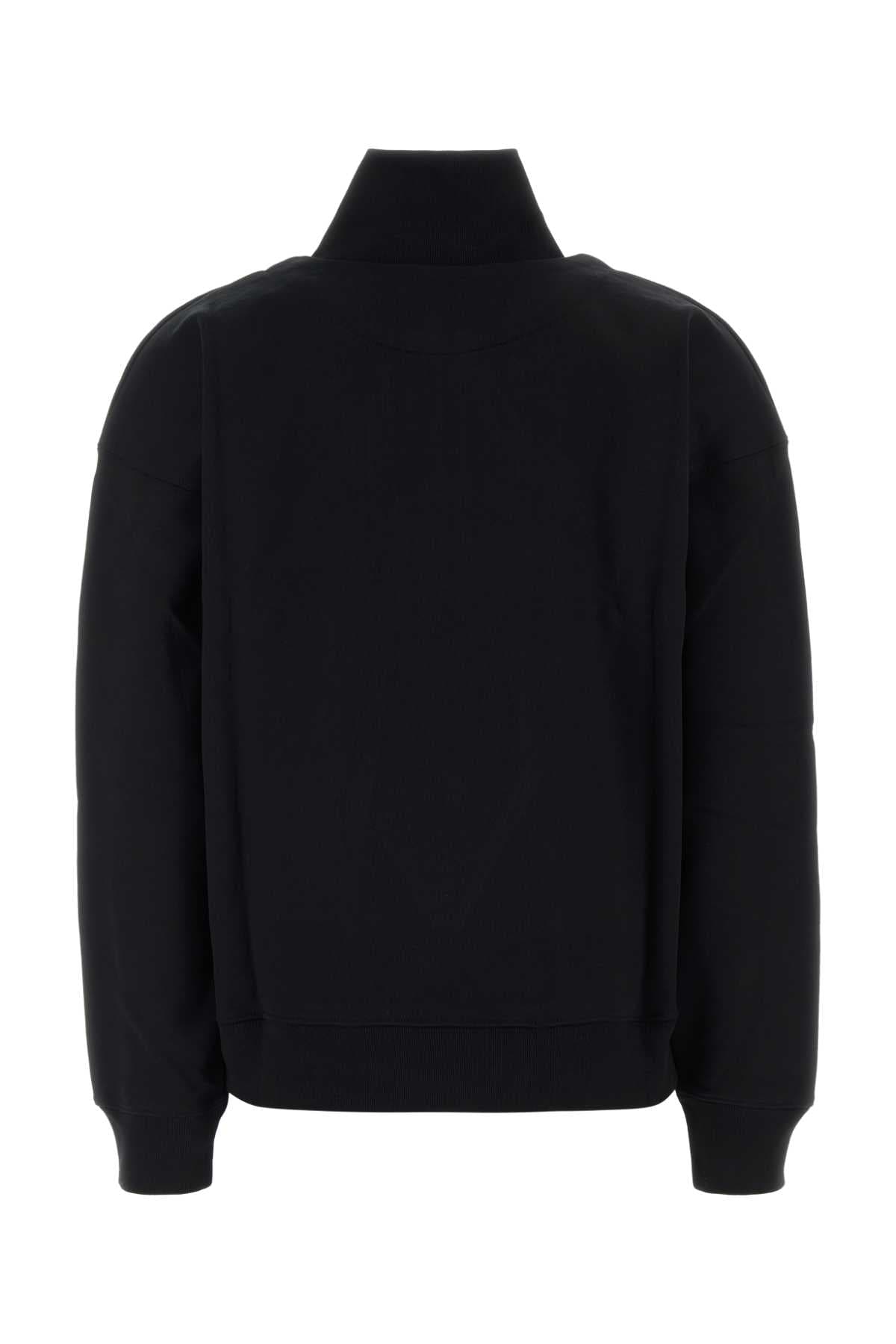 Black cotton sweatshirt - мініатюра 2