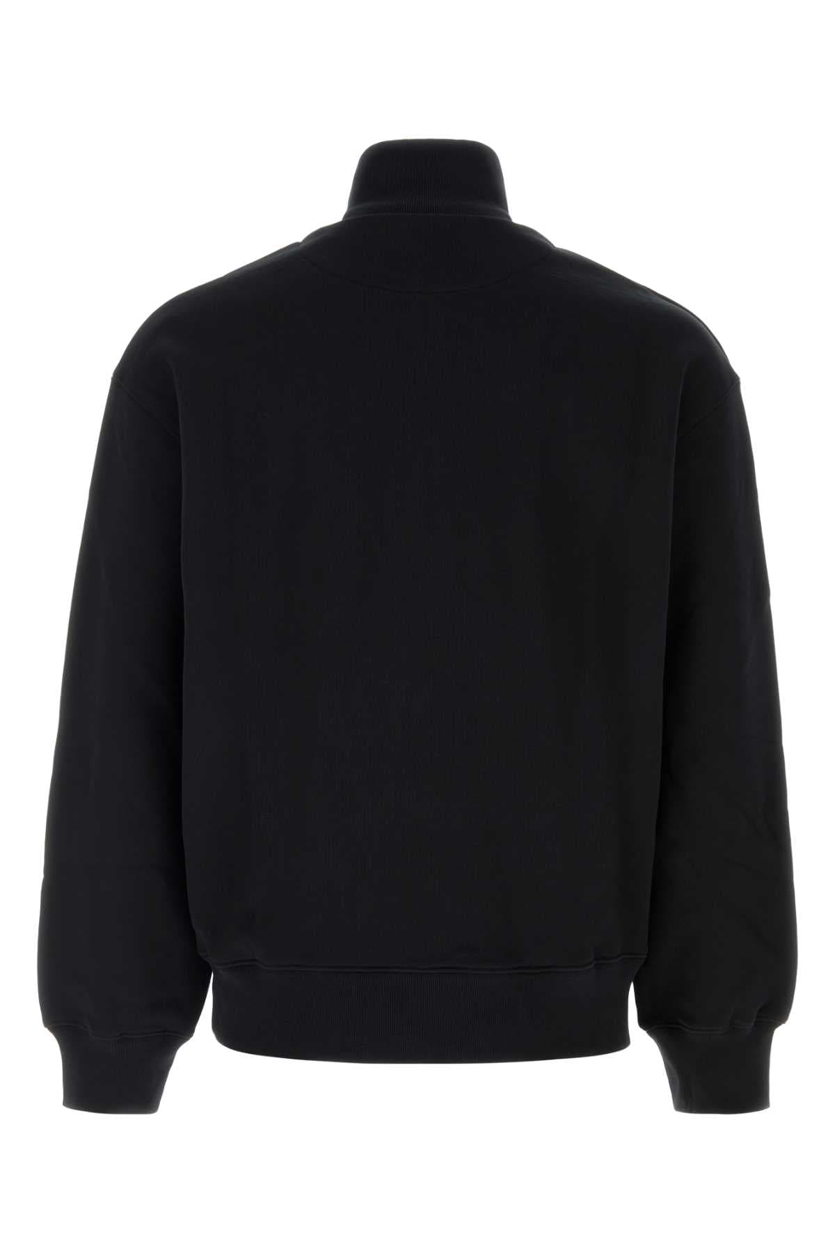 Black cotton sweatshirt - мініатюра 2