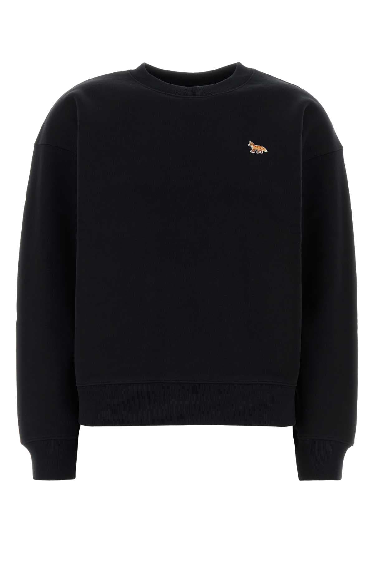 Black cotton sweatshirt