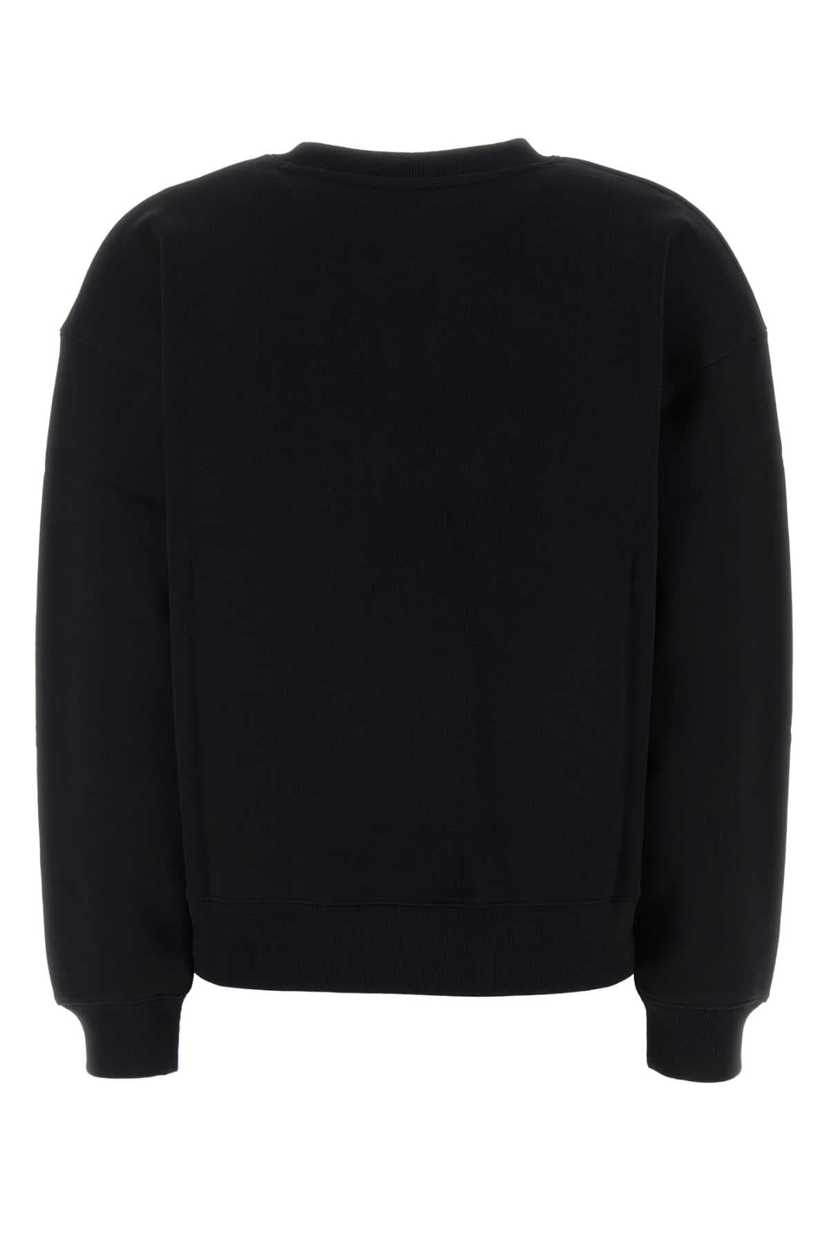 Black cotton sweatshirt - мініатюра 2