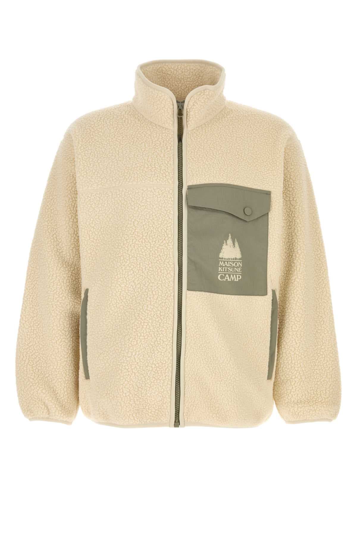 Ivory pile jacket
