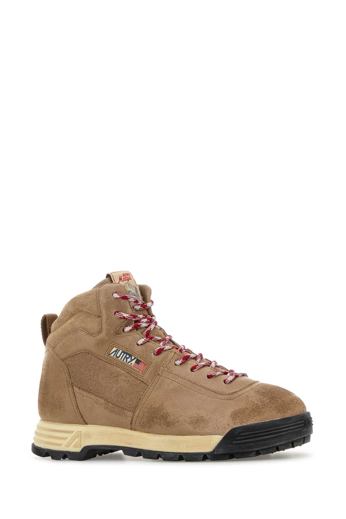 Beige suede Malga ankle boots - мініатюра 2