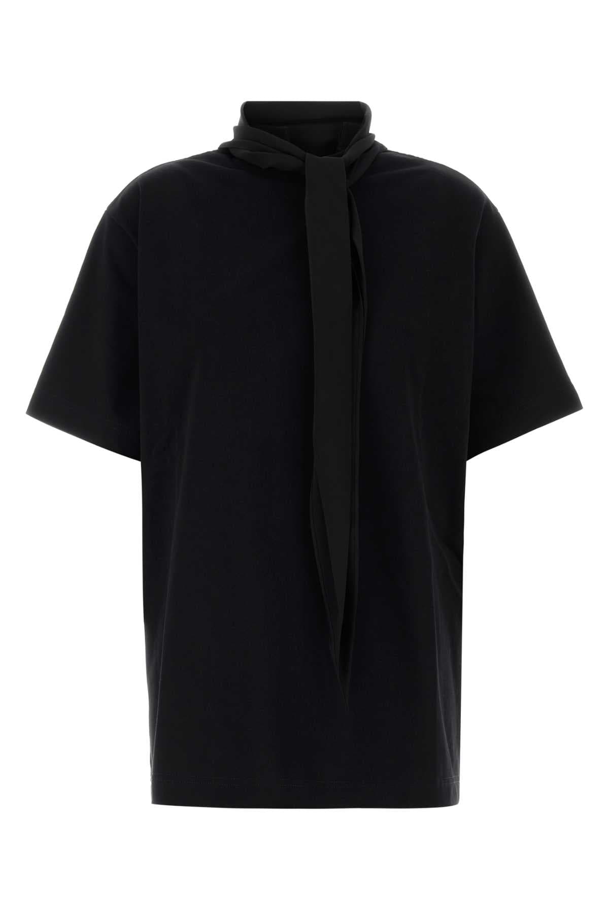 Black cotton oversize t-shirt