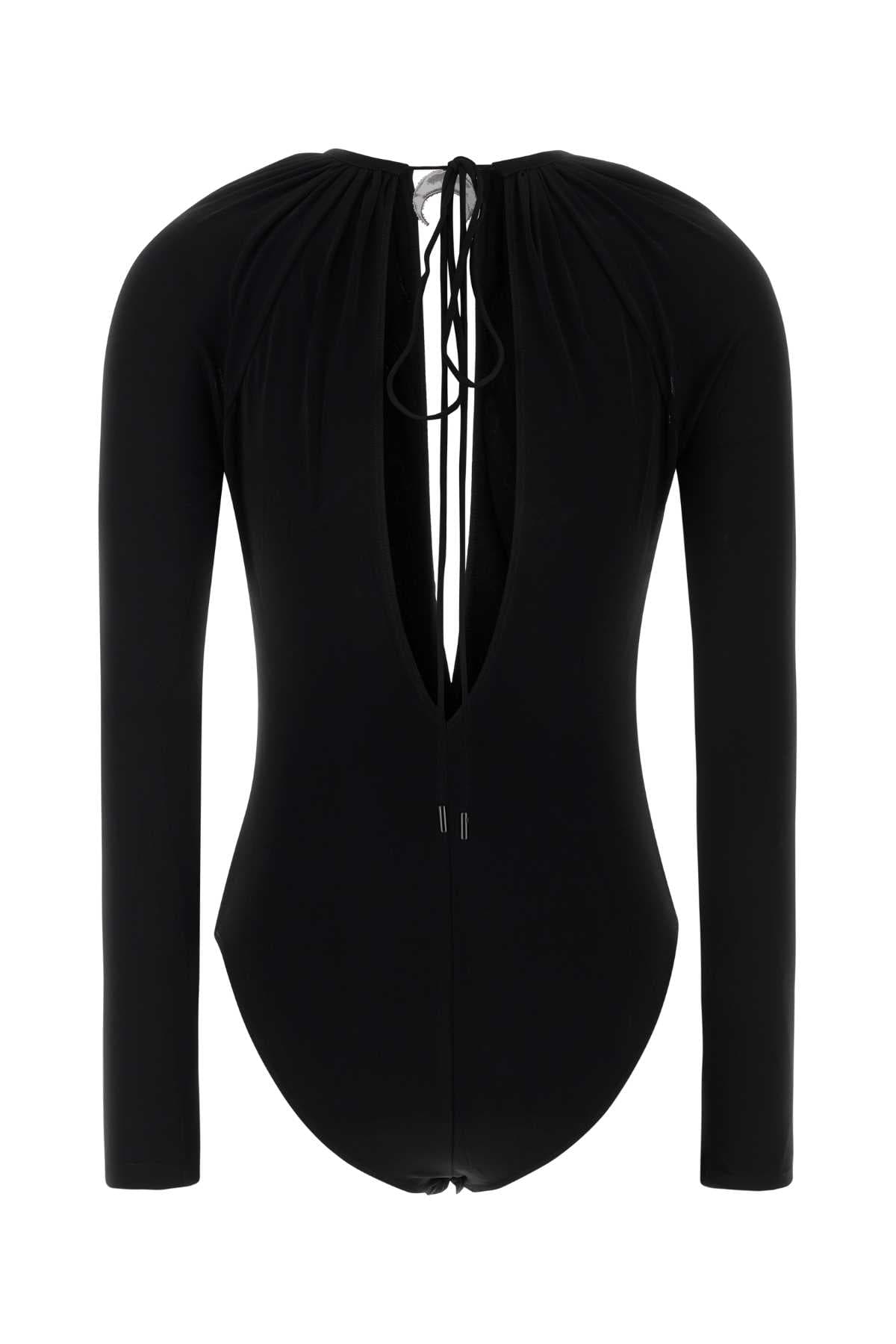Black stretch viscose bodysuit - мініатюра 2
