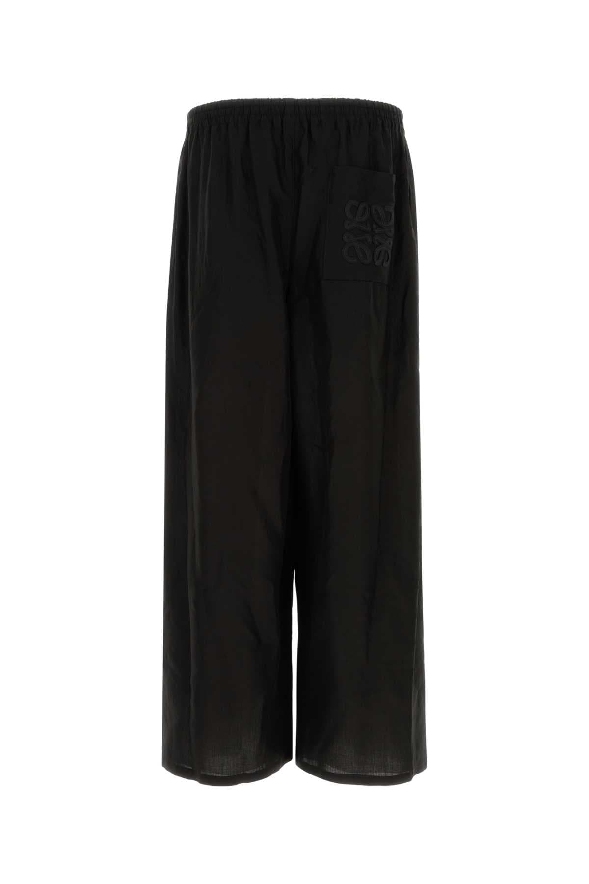Black viscose blend Paula s Ibiza wide-leg pant - мініатюра 2