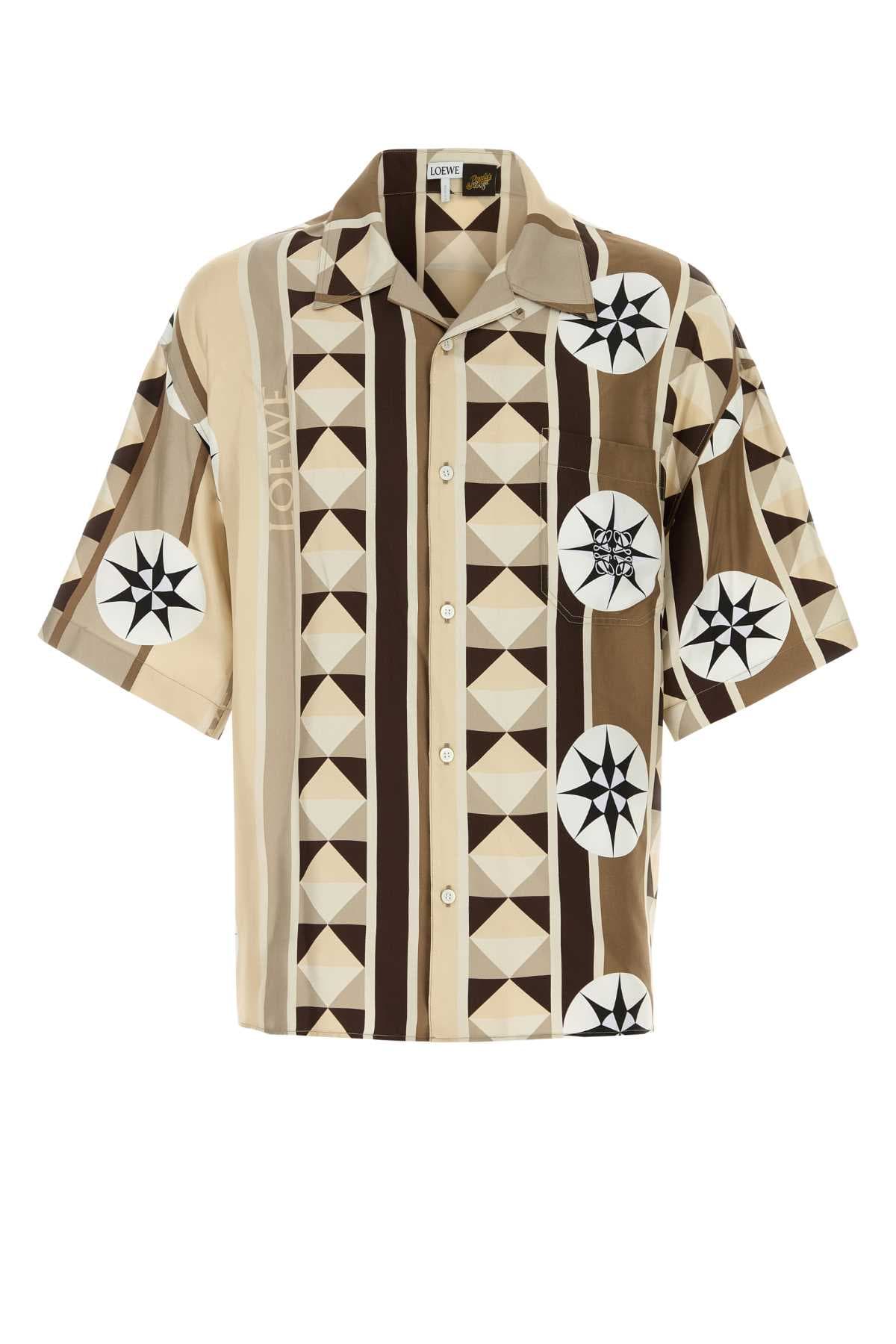 Printed satin Paula s Ibiza shirt