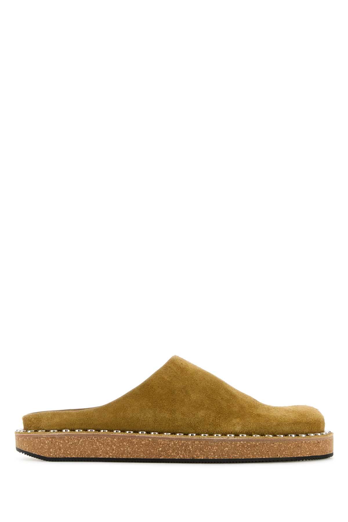 Mustard suede Paula s Ibiza slippers