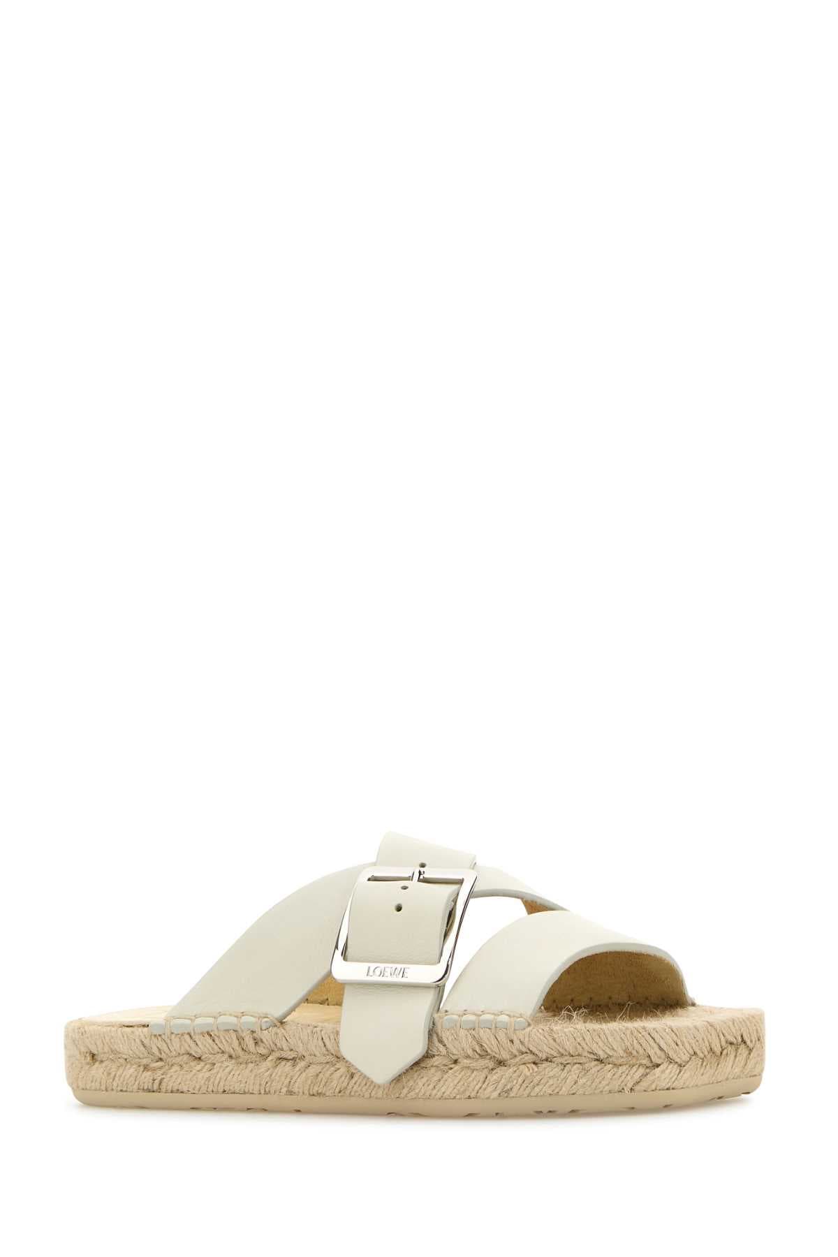 White leather Paula s Ibiza Petal slippers - мініатюра 2