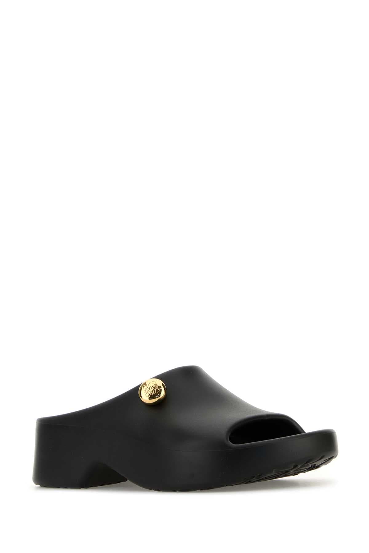 Black rubber Paula s Ibiza slippers - мініатюра 2