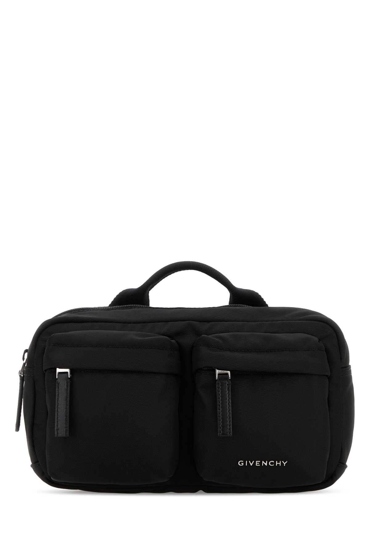 Black fabric Essential U belt bag