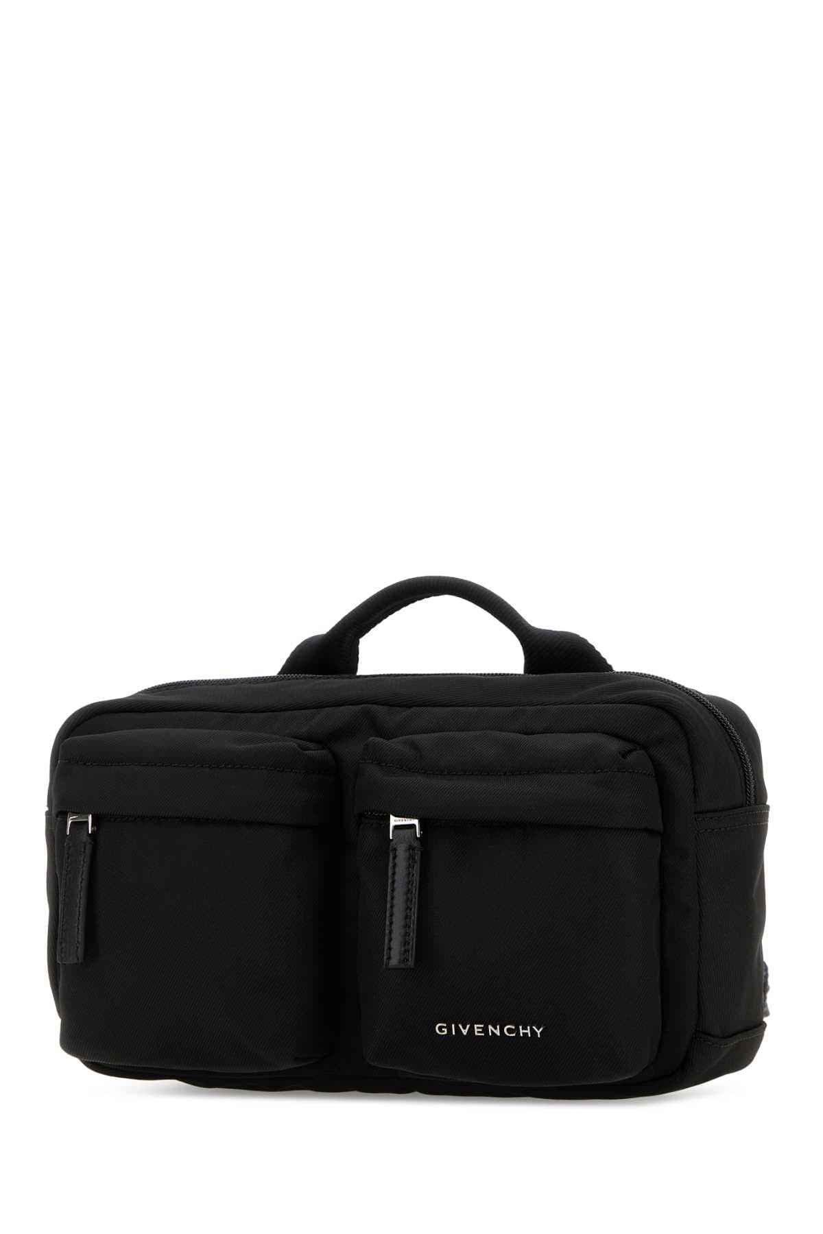 Black fabric Essential U belt bag - мініатюра 2