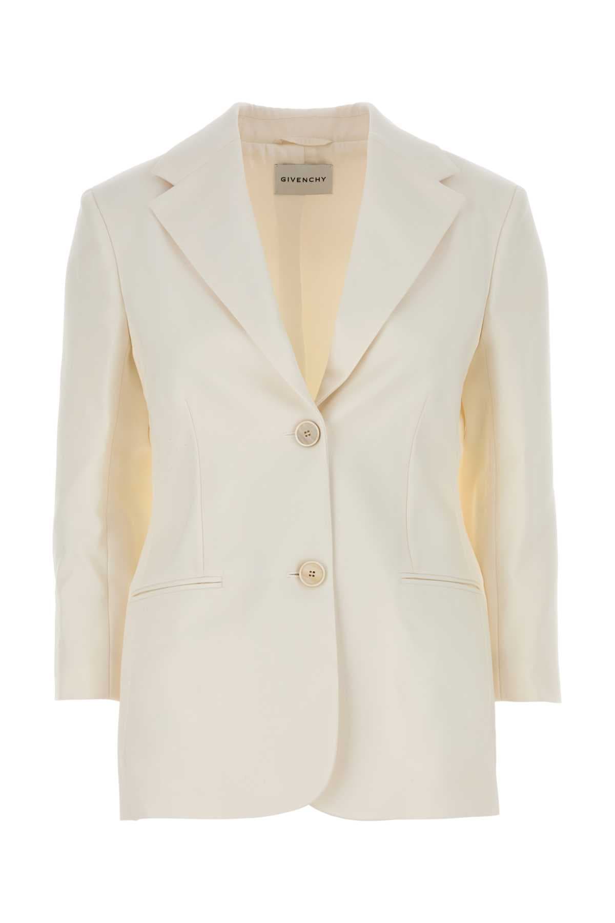 Ivory wool blazer