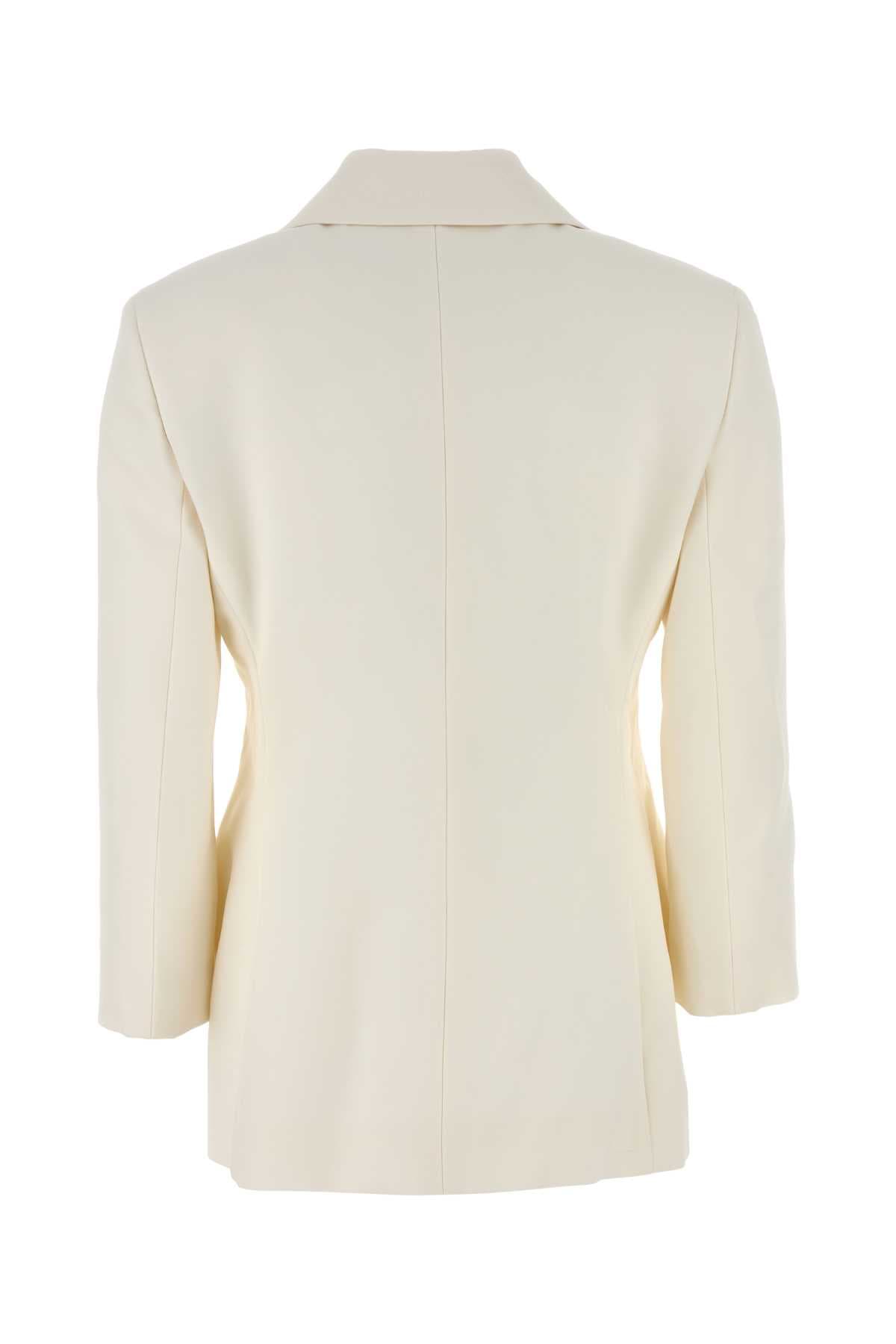 Ivory wool blazer - мініатюра 2