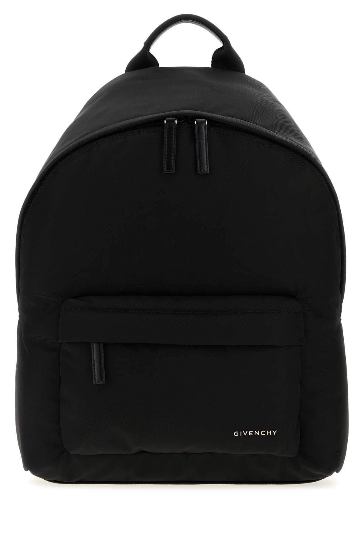 Blak canvas backpack