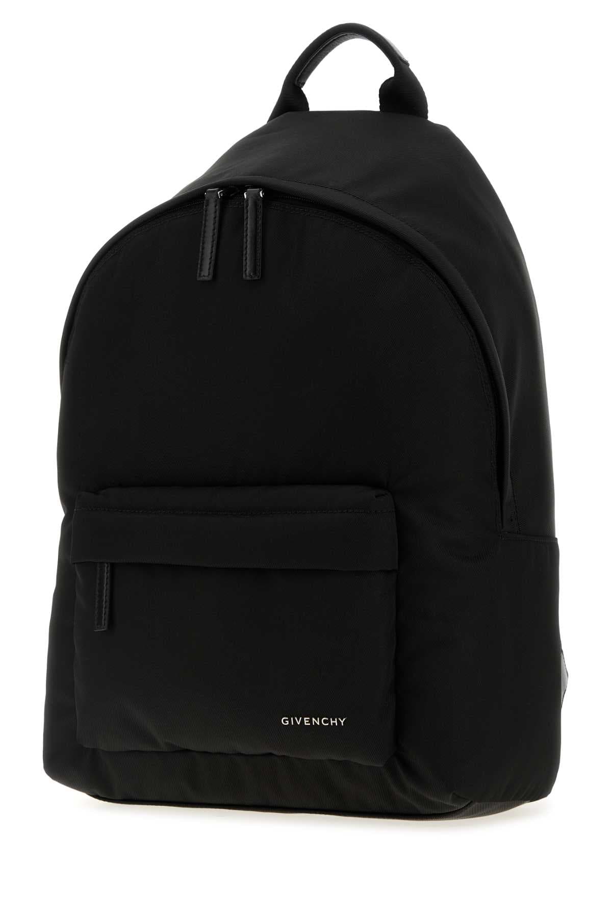 Blak canvas backpack - мініатюра 2