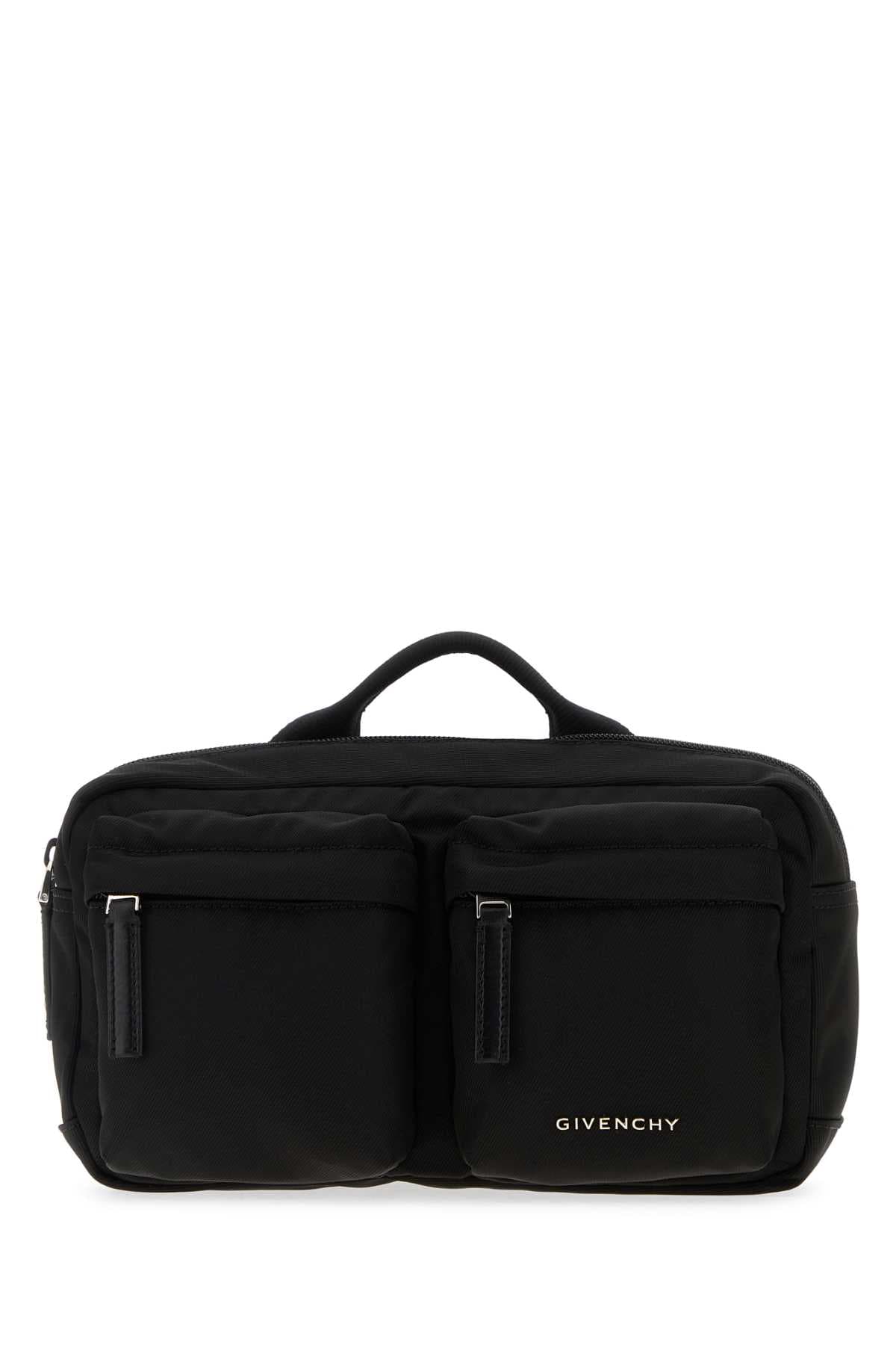 Black fabric Essential U belt bag - мініатюра 3