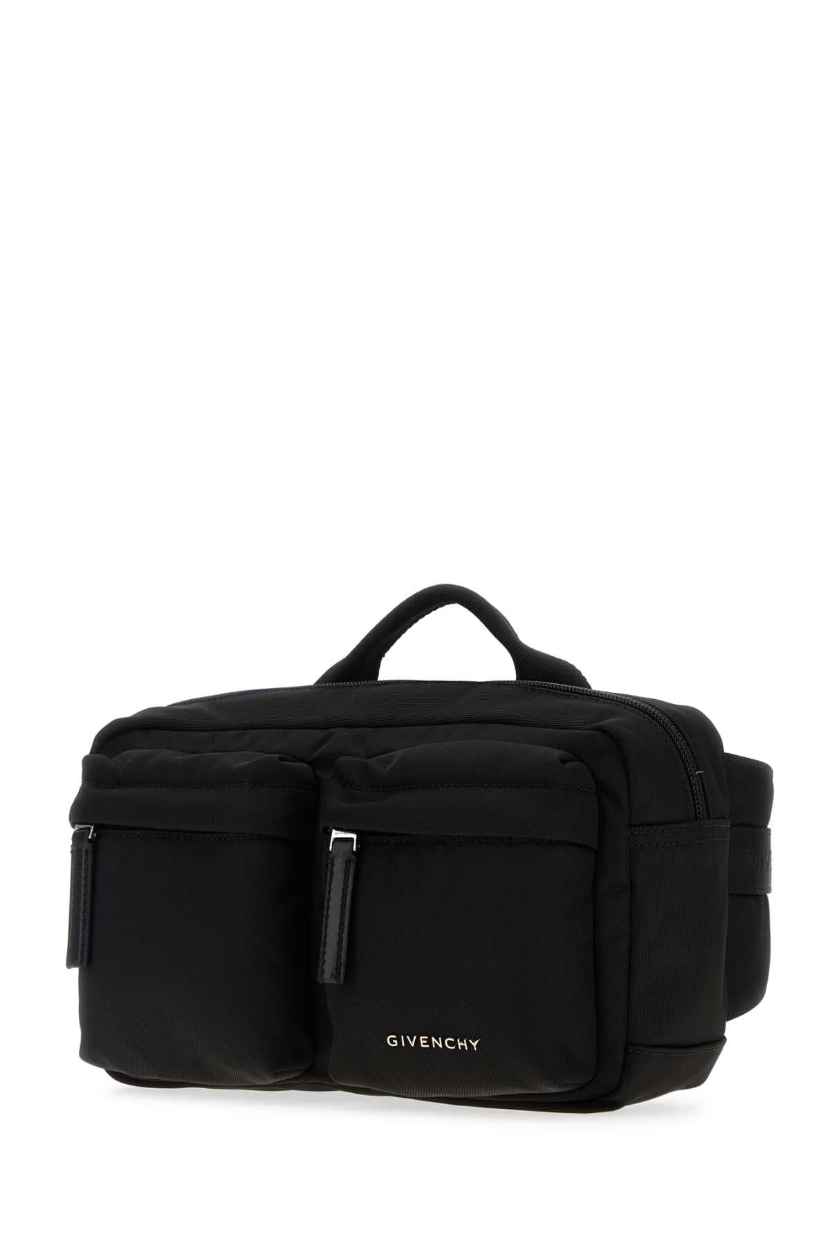 Black fabric Essential U belt bag - мініатюра 4
