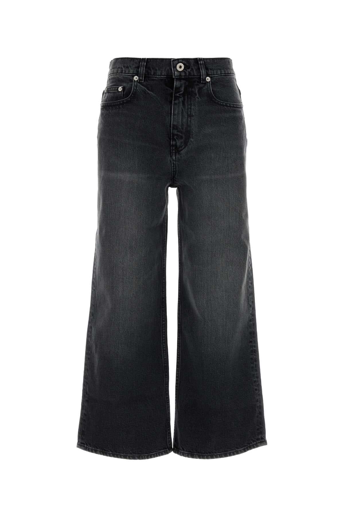 Black stretch denim jeans