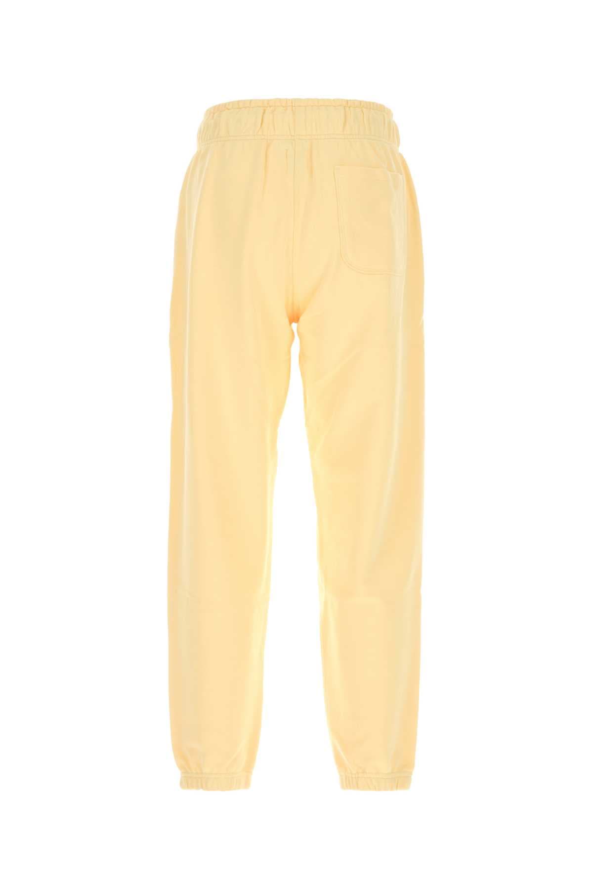 Pastel yellow cotton joggers - мініатюра 2