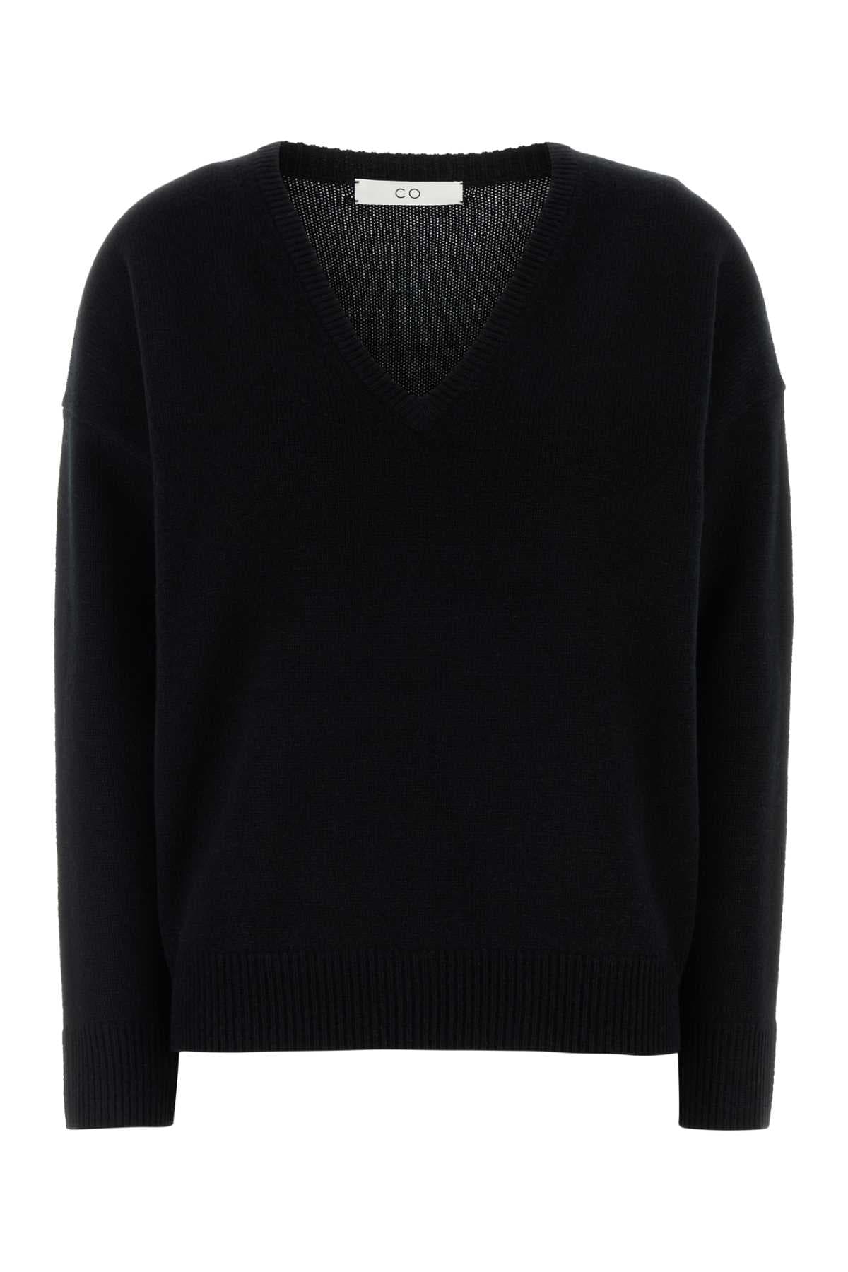 Black cashmere sweater