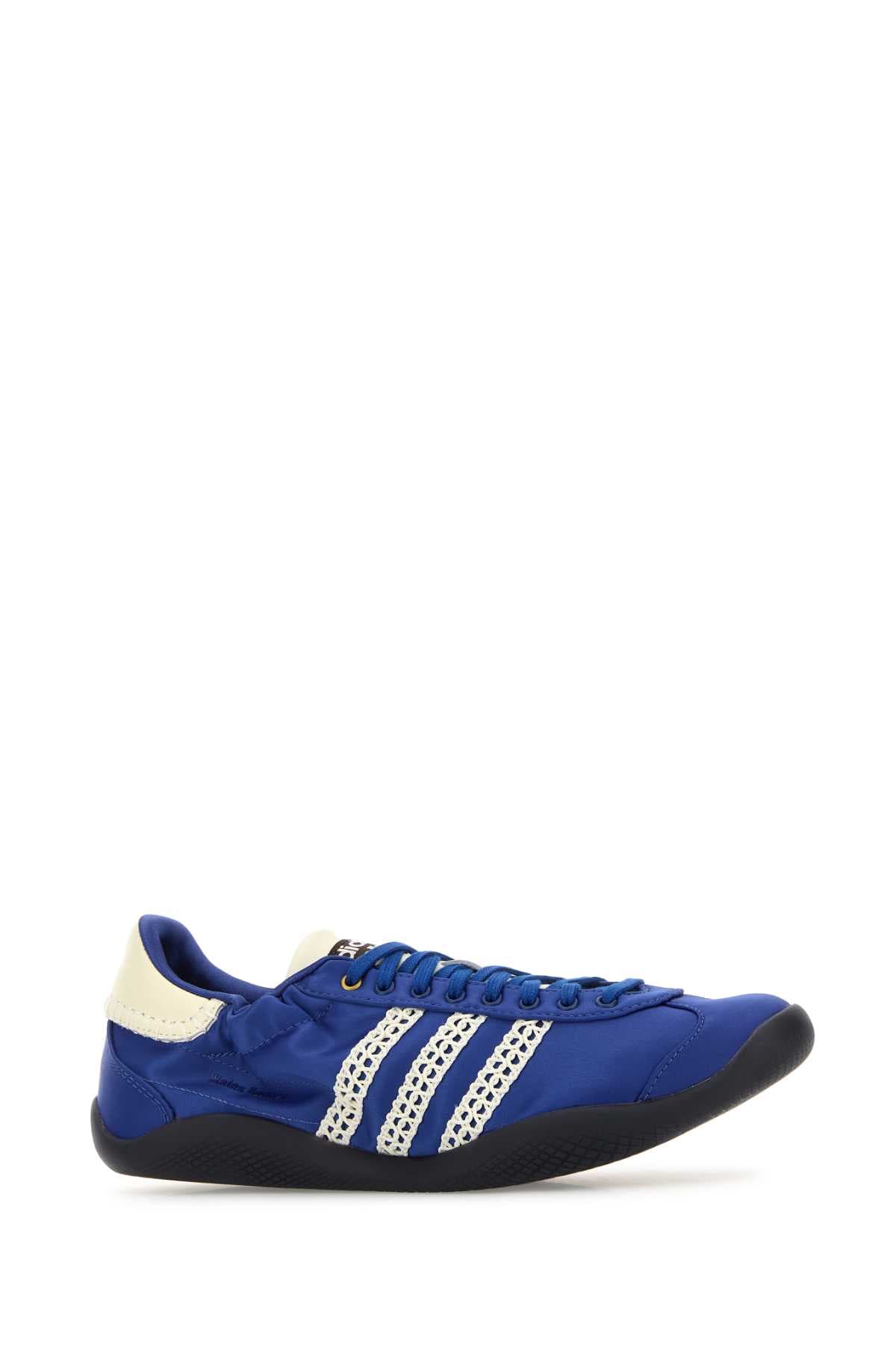 Blue satin Adidas X Wales Bonner Karintha sneakers - мініатюра 2