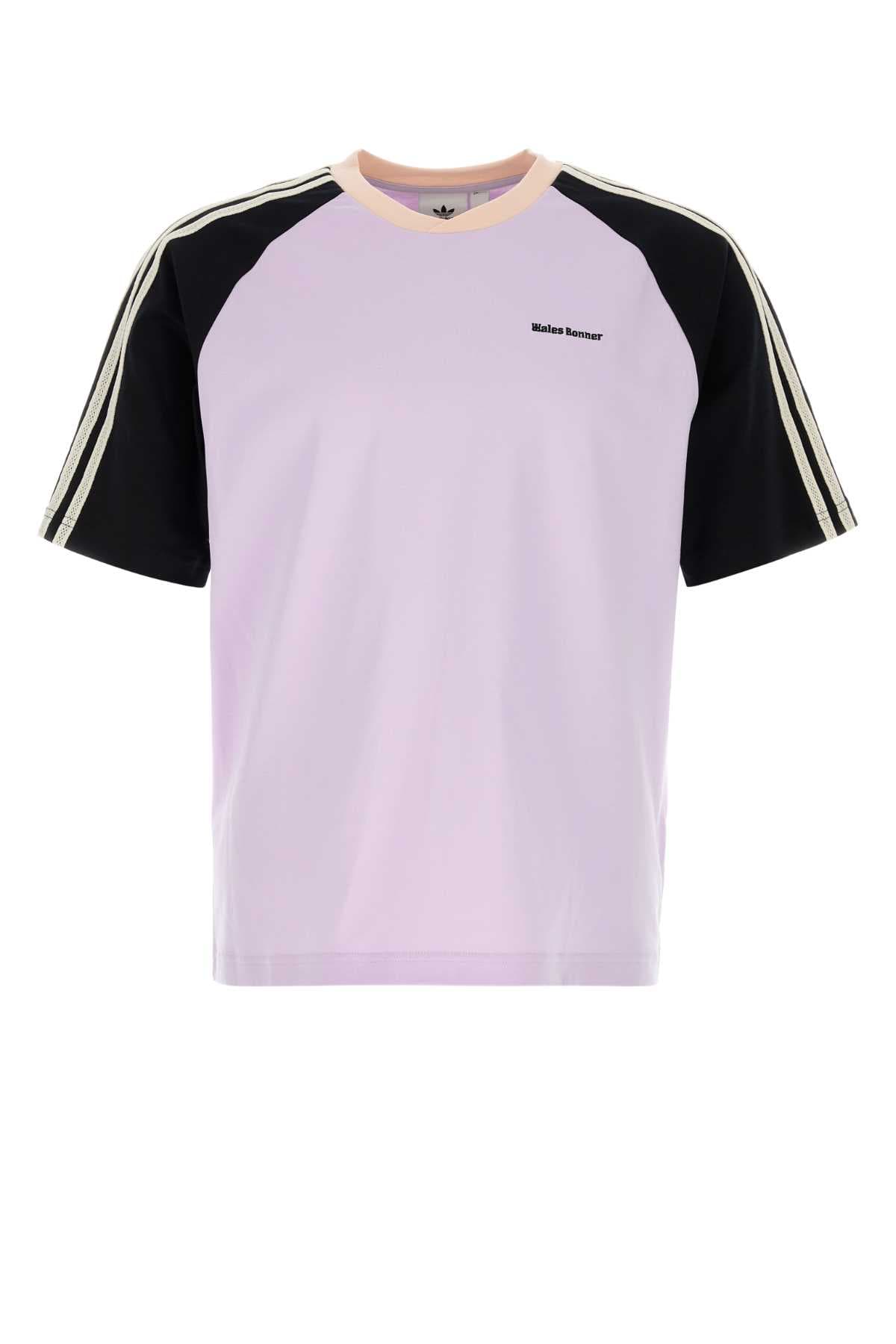 Lilac cotton Adidas x Wales Bonner t-shirt