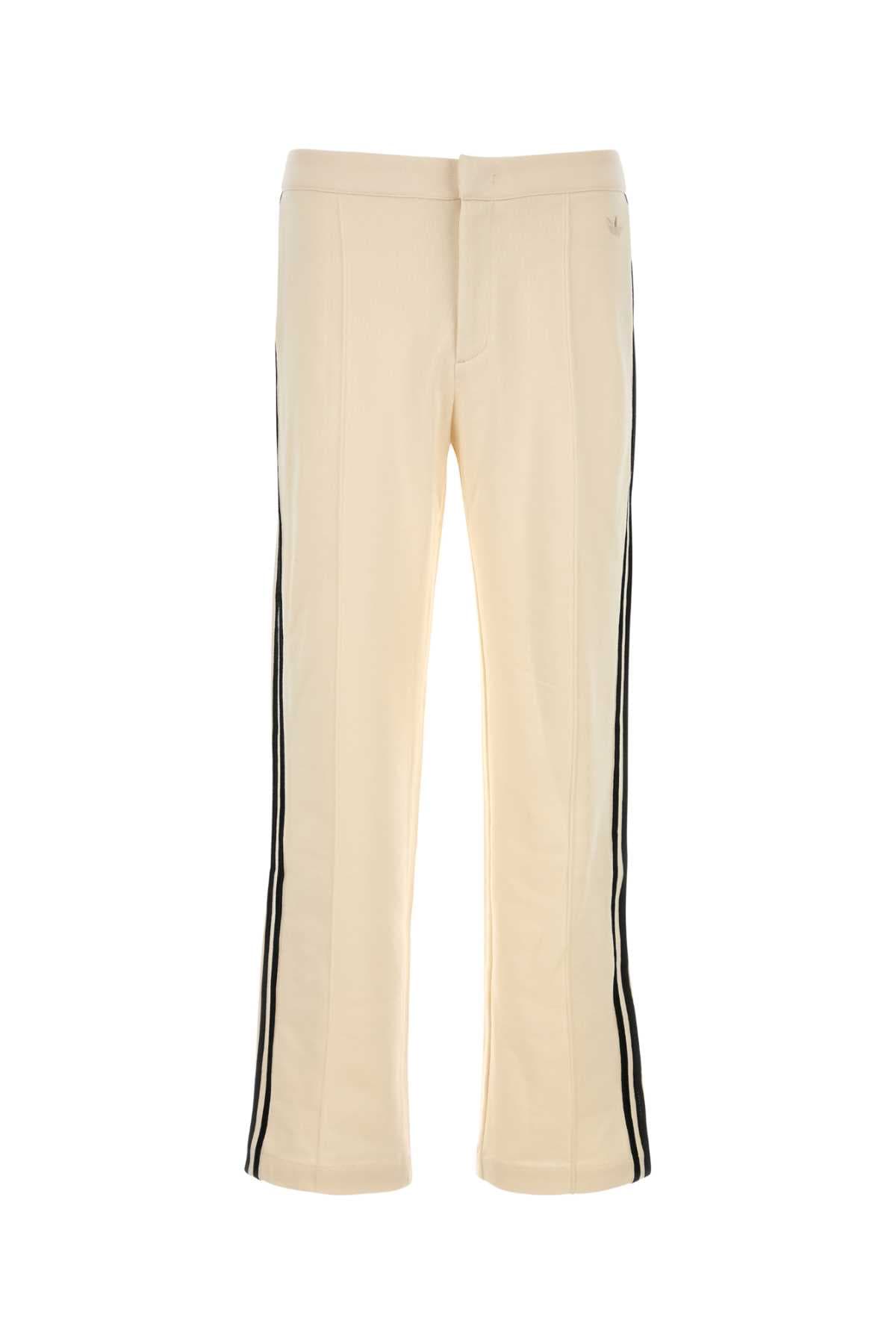 Cream cotton blend Adidas x Wales Bonner joggers