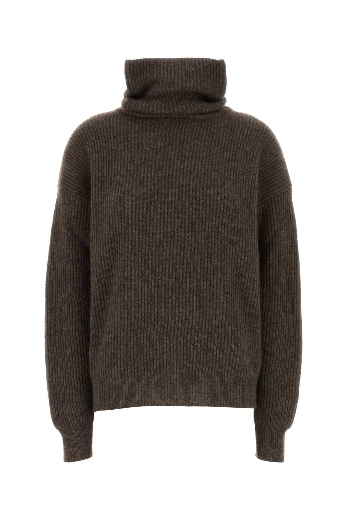 Brown wool Raccoon sweater