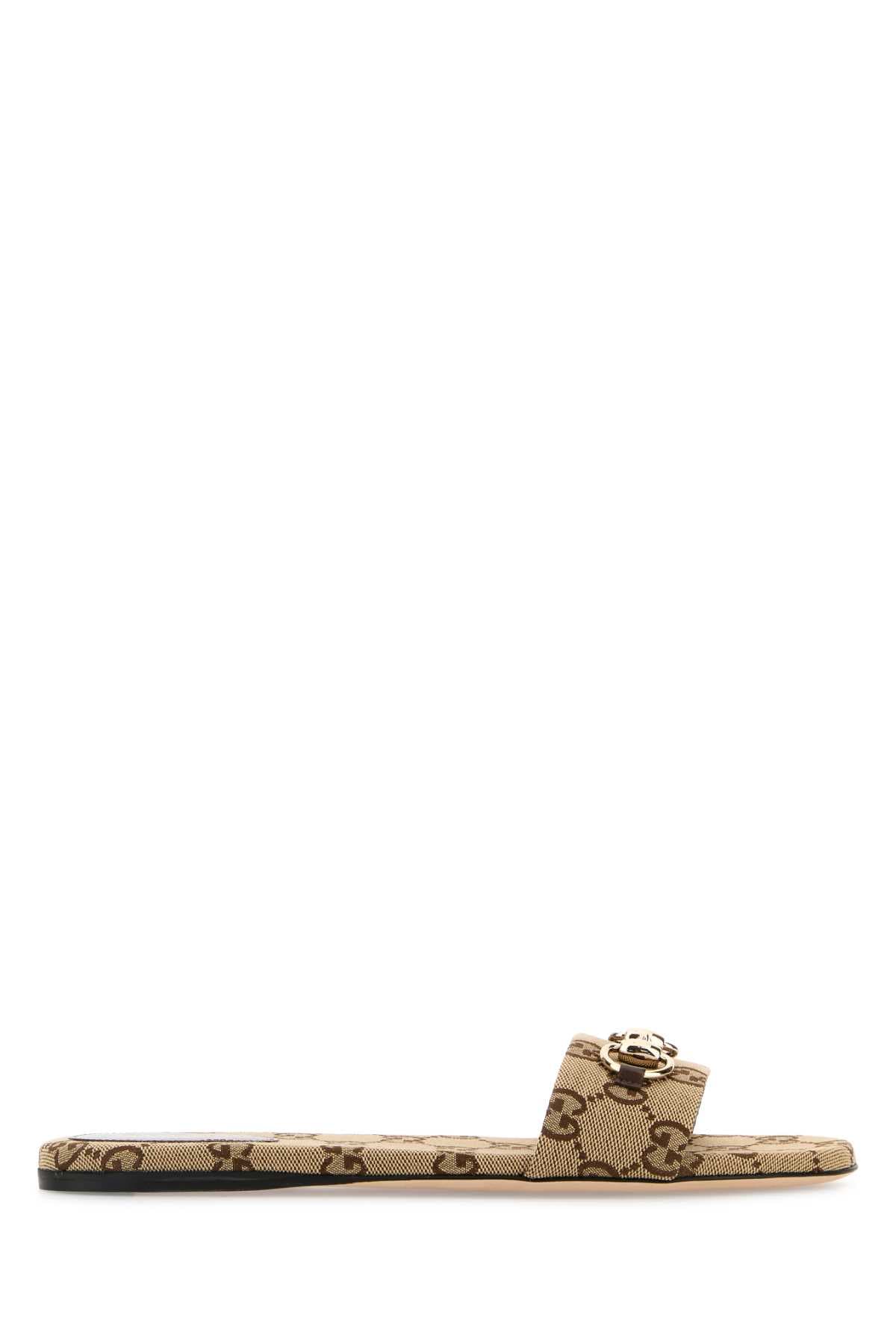 GG fabric slippers