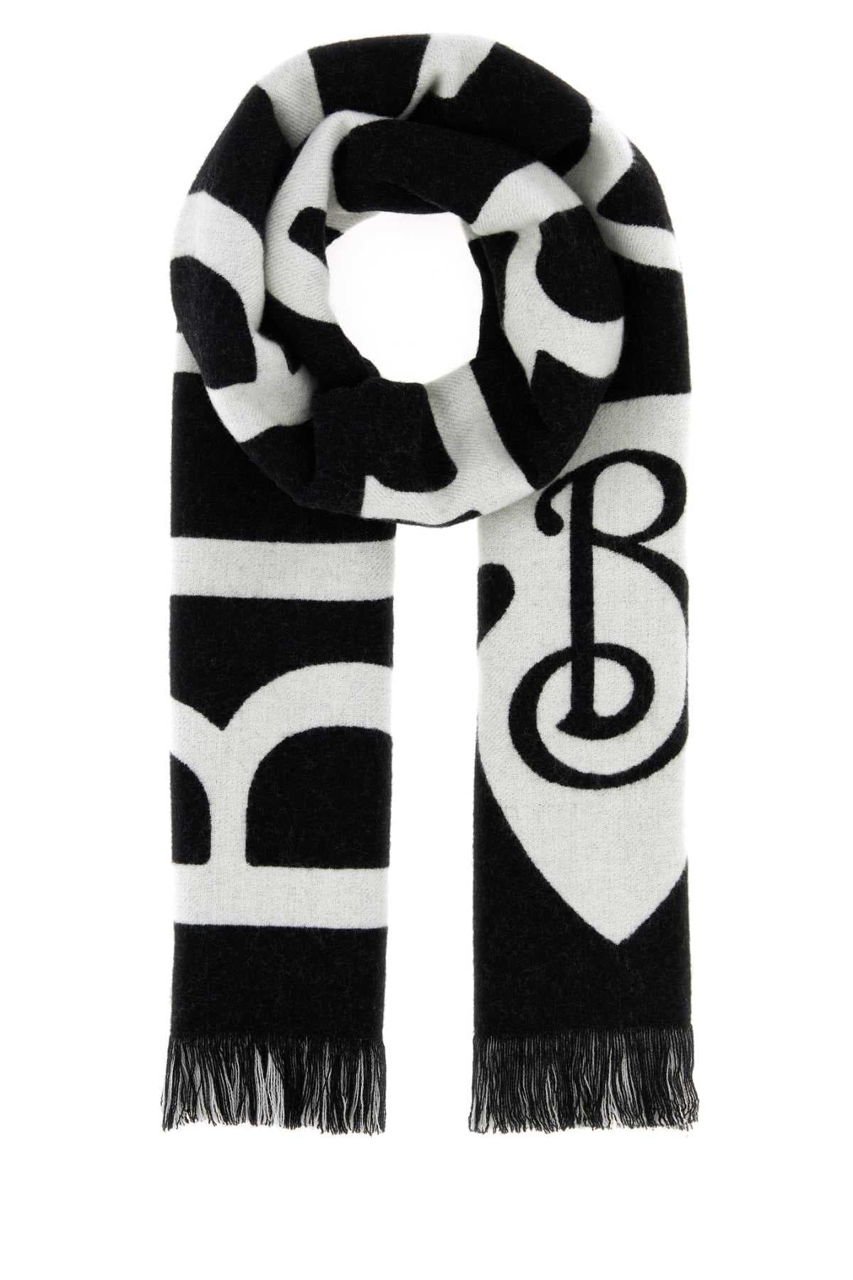 Black wool scarf