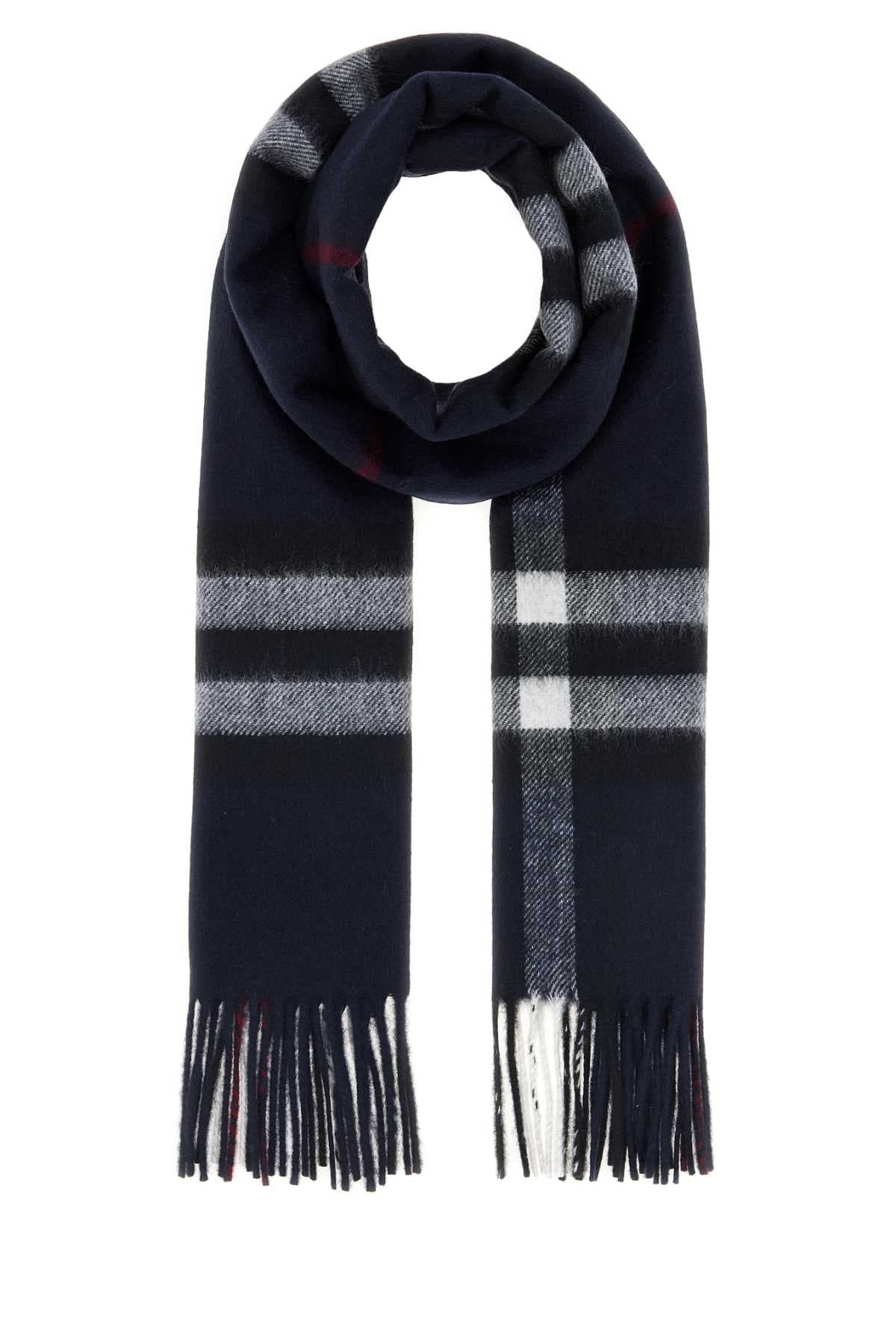 Embroidered cashmere scarf