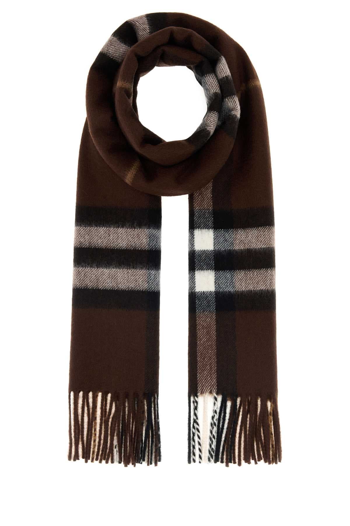 Embroidered cashmere scarf