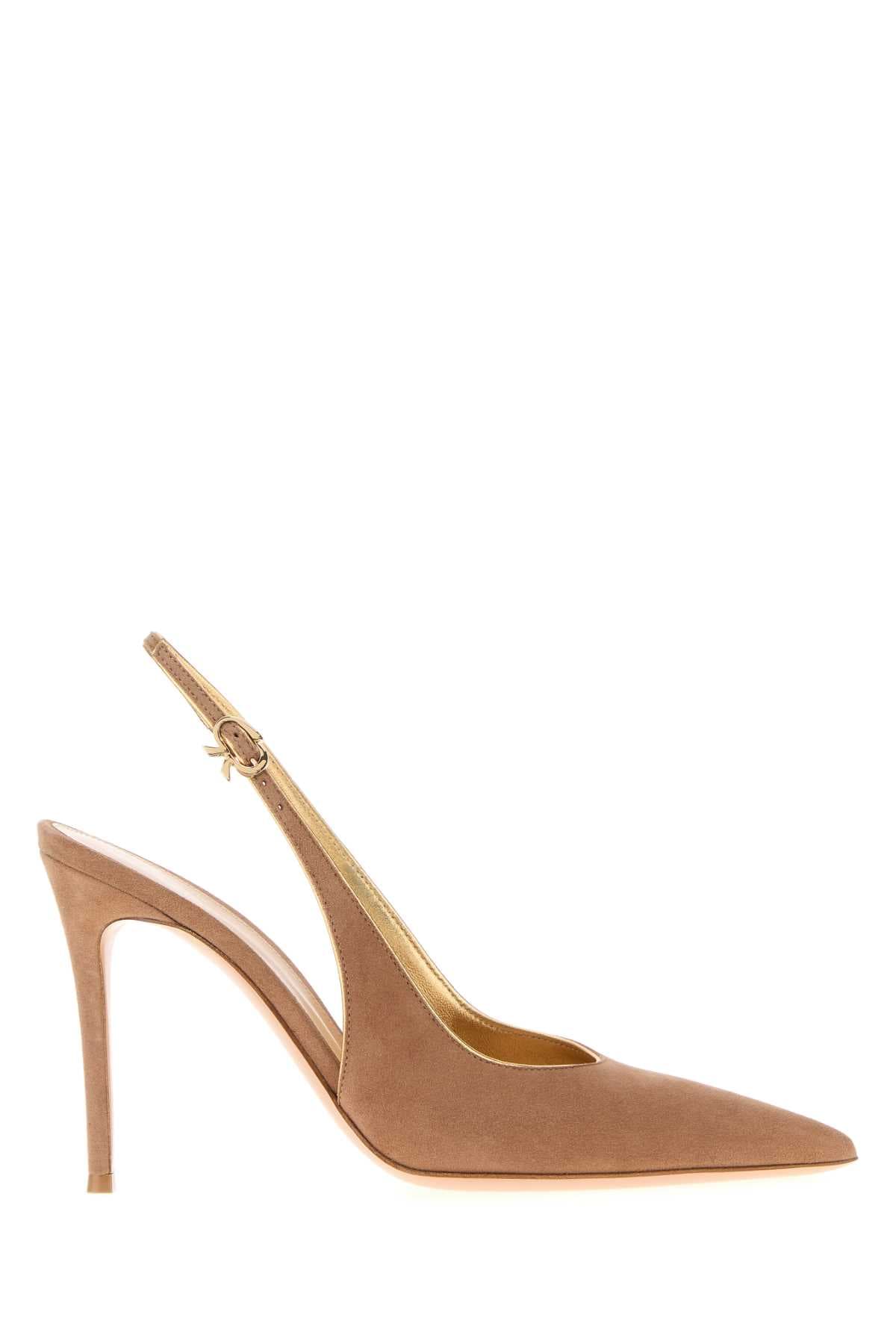 Camel suede Yves pumps