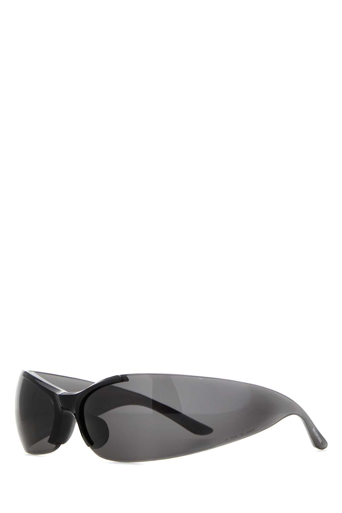 Black nylon Afterhour Oval sunglasses