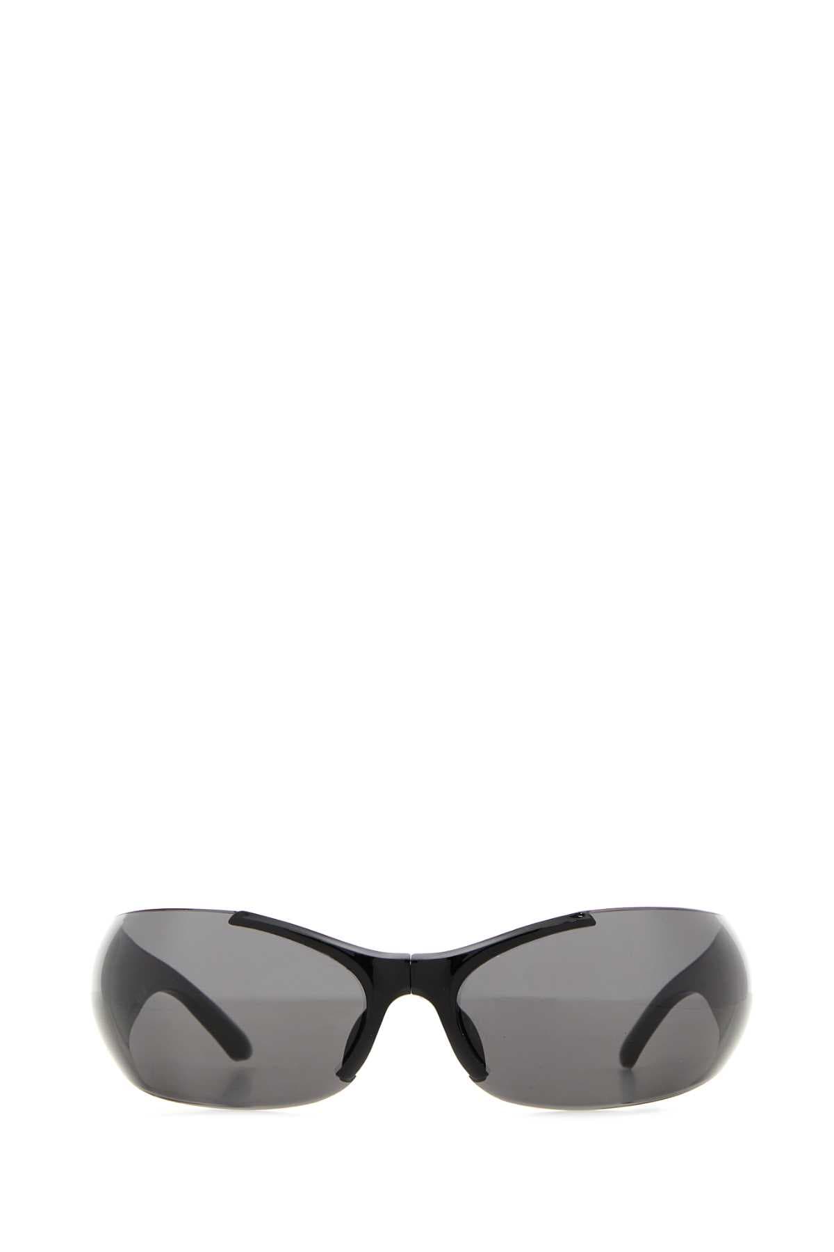 Black nylon Afterhour Oval sunglasses - мініатюра 2
