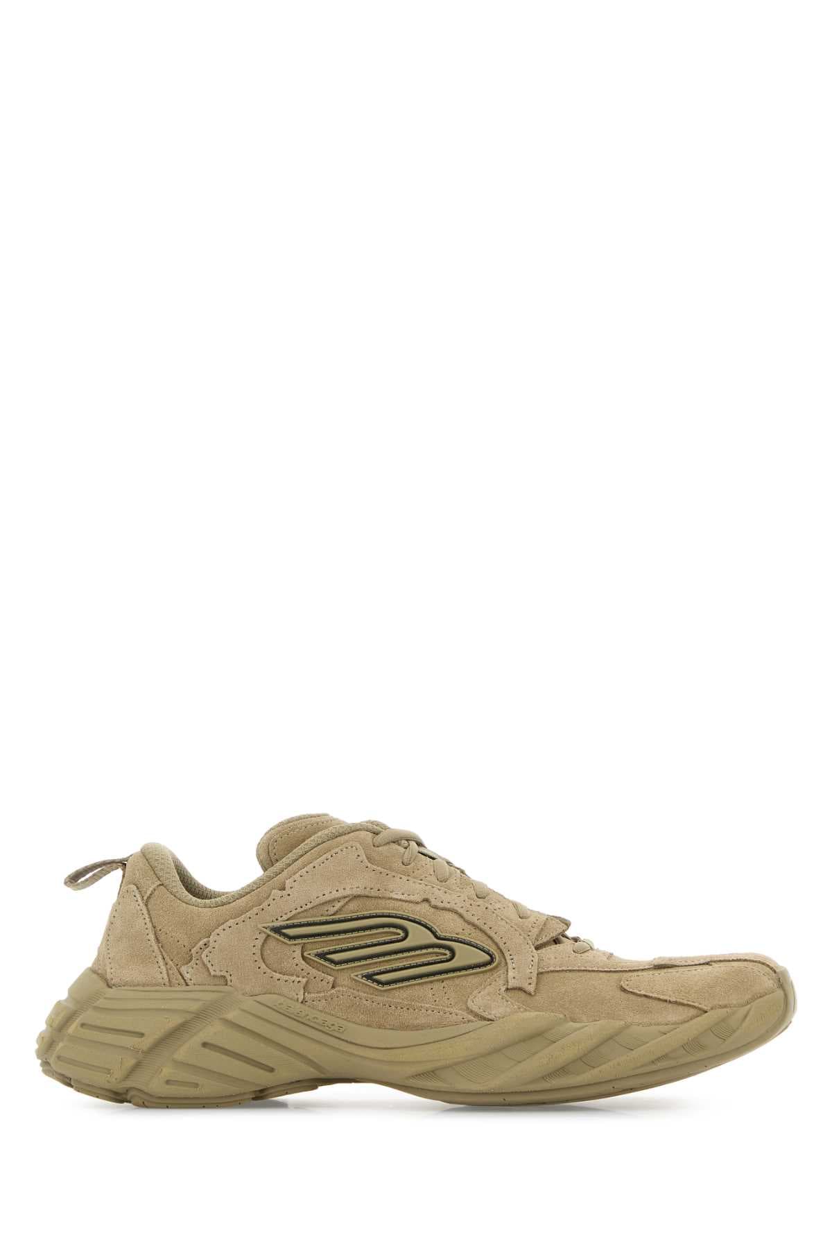 Beige suede Monday sneakers